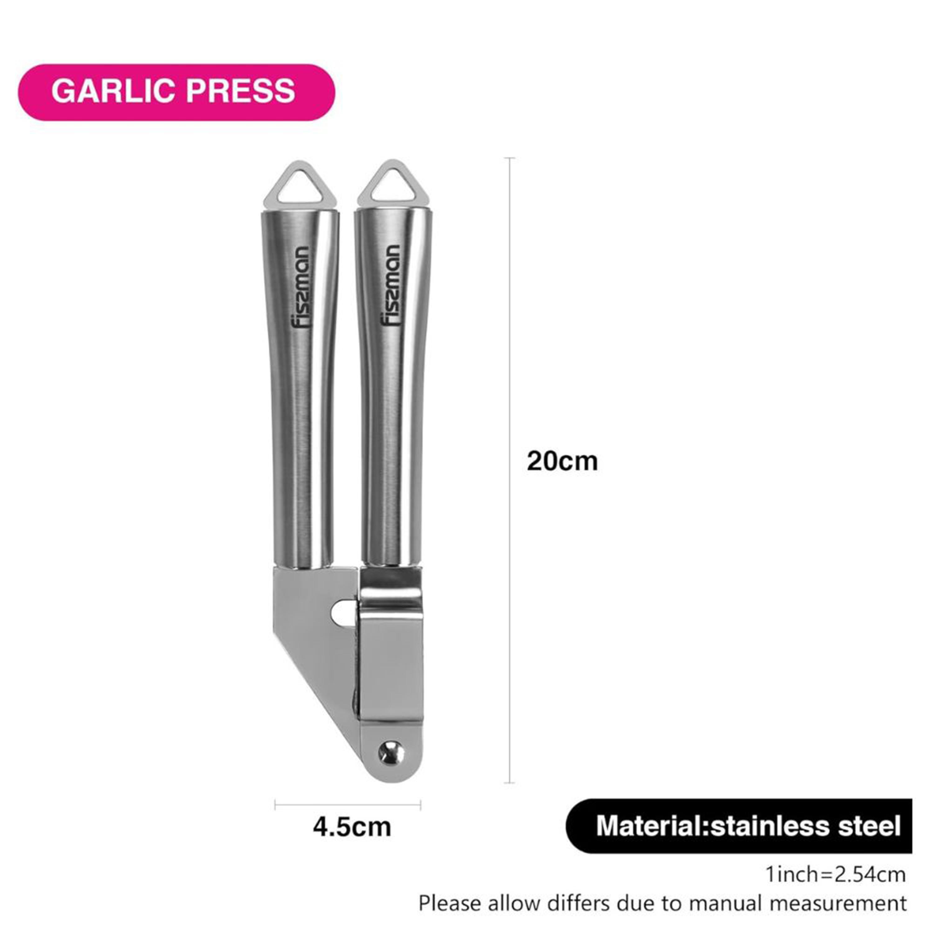 Stainless Steel Garlic Press 20cm-household-kitchen-kitchentoolsandutensils-foodpreparationtools-image-2