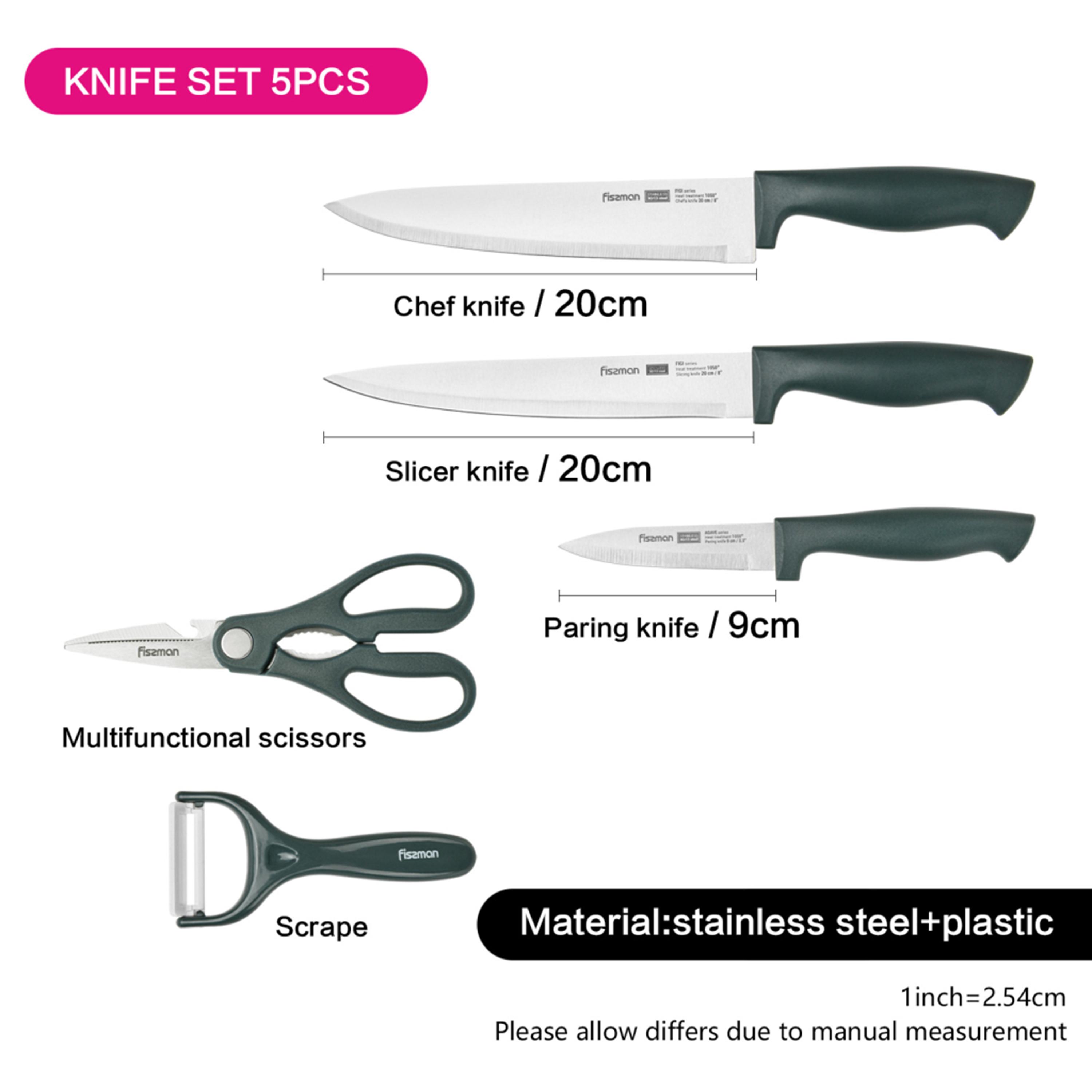 Five-Piece Kitchen Knife Set-household-kitchen-kitchentoolsandutensils-knives-image-3