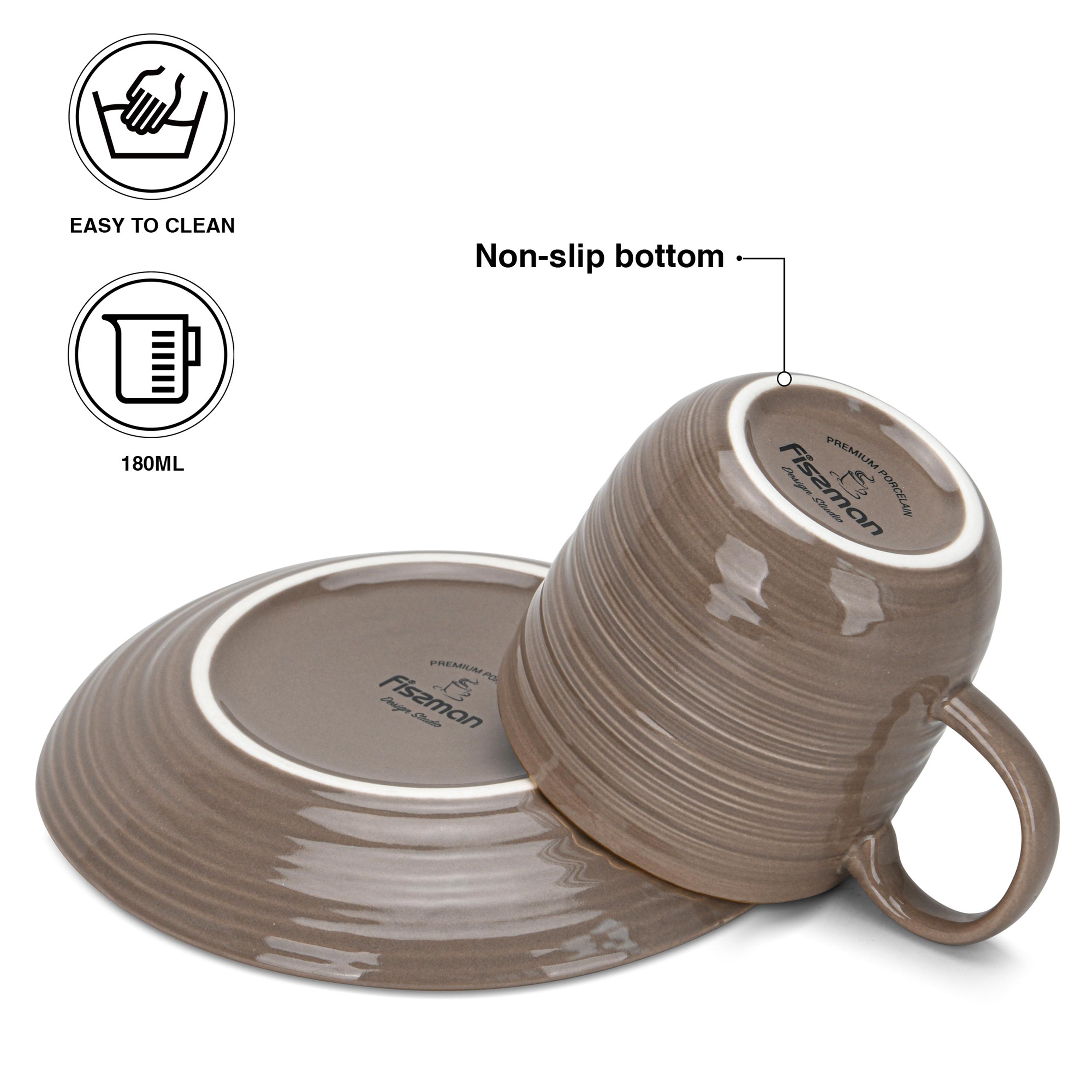 Ribbed Ceramic Coffee Cup Set-household-dining-teaandcoffee-mugsandcups-image-2