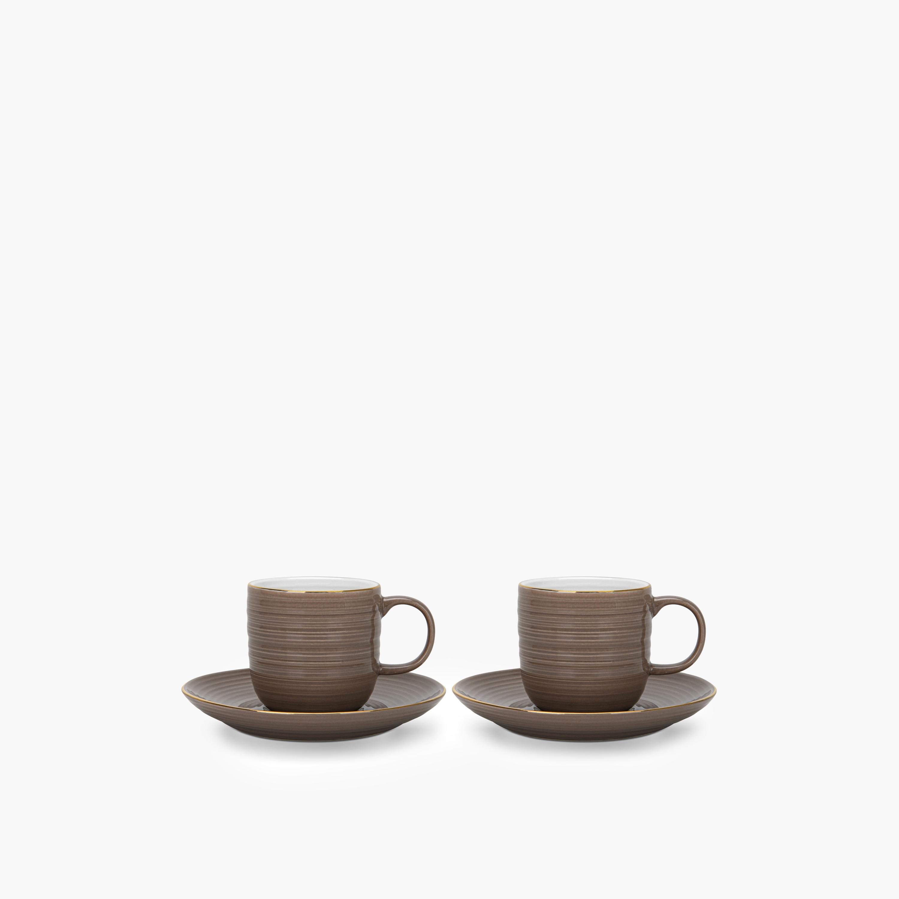 Ribbed Ceramic Coffee Cup Set-household-dining-teaandcoffee-mugsandcups-image-4