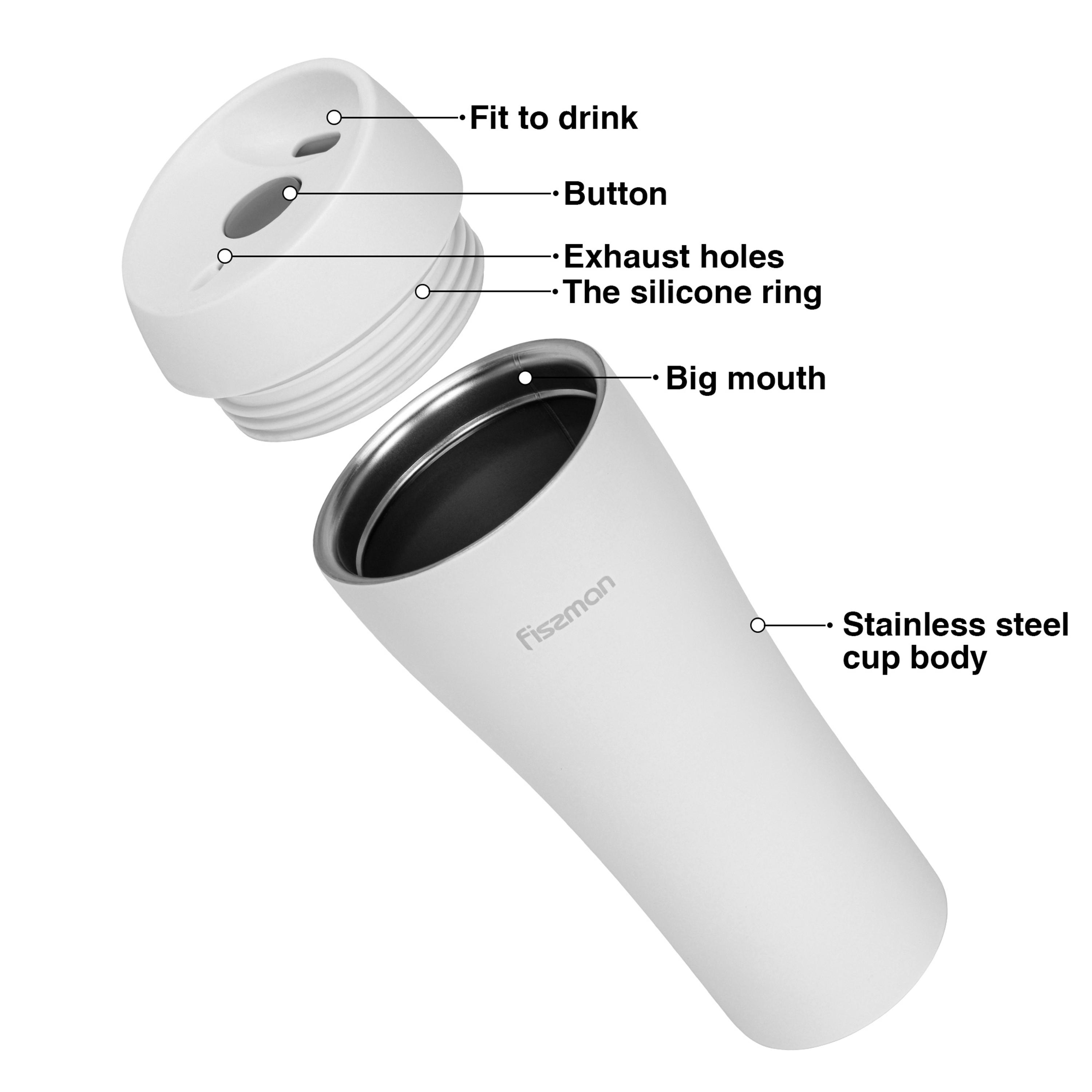 Insulated Stainless Steel Travel Mug-household-dining-teaandcoffee-mugsandcups-image-2