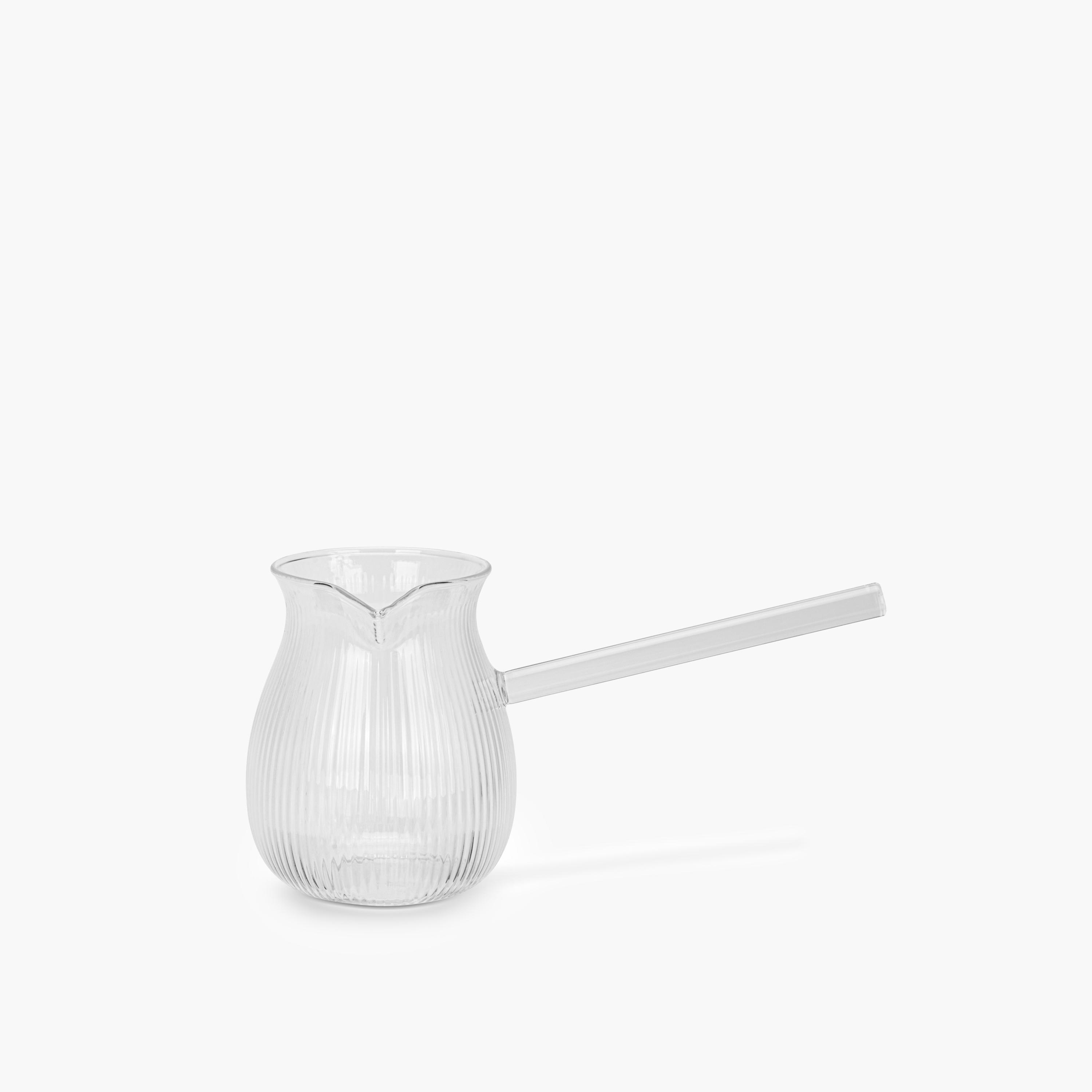 Ribbed Glass Coffee Pot 650ml-household-kitchen-cookware-potsandpans-image-1