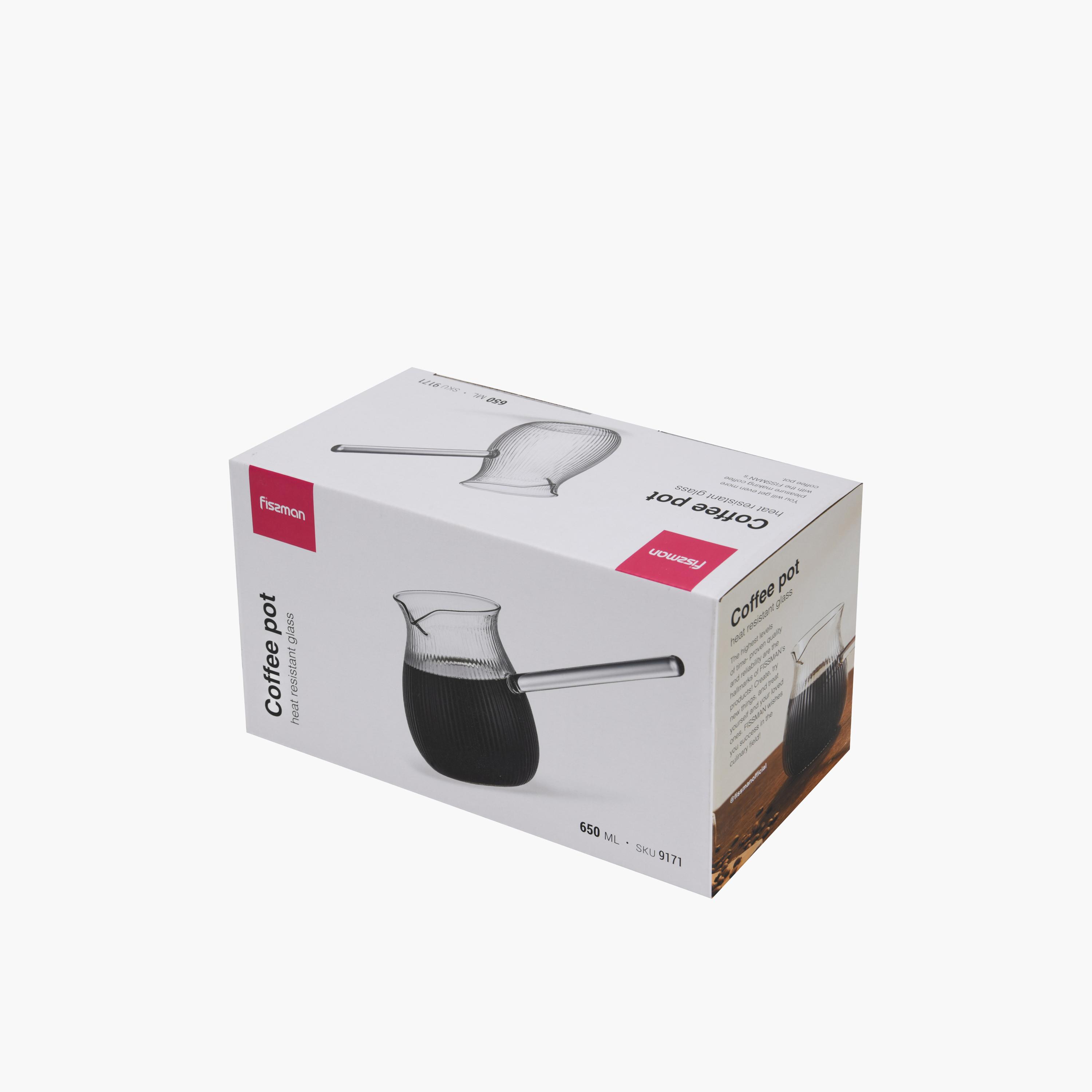 Ribbed Glass Coffee Pot 650ml-household-kitchen-cookware-potsandpans-image-7