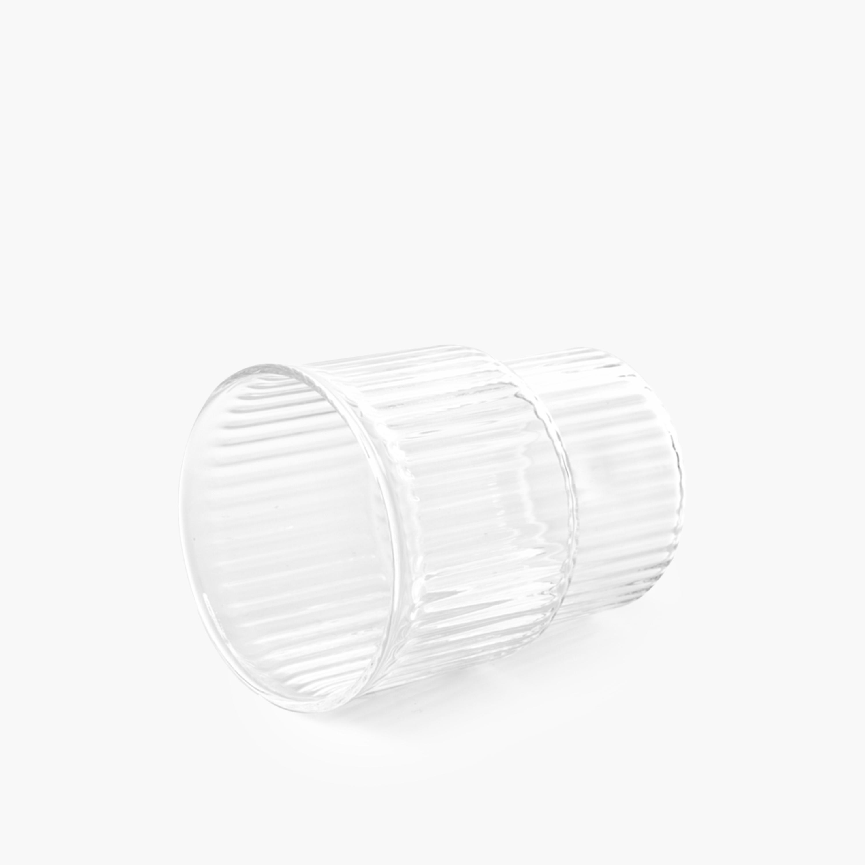 Ribbed Glass Tumbler Set-household-dining-glassware-drinkingglasses-image-3