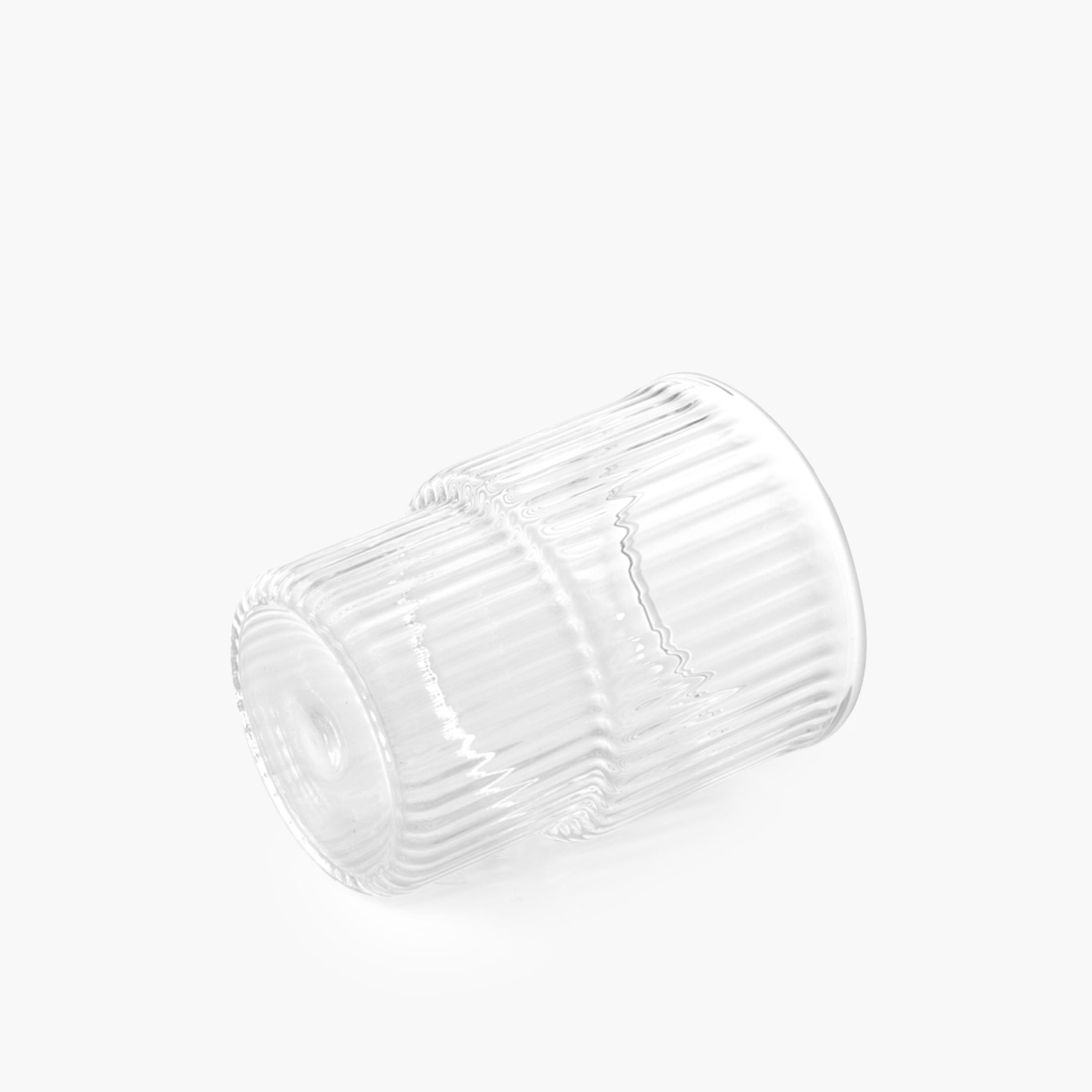 Ribbed Glass Tumbler Set-household-dining-glassware-drinkingglasses-image-4