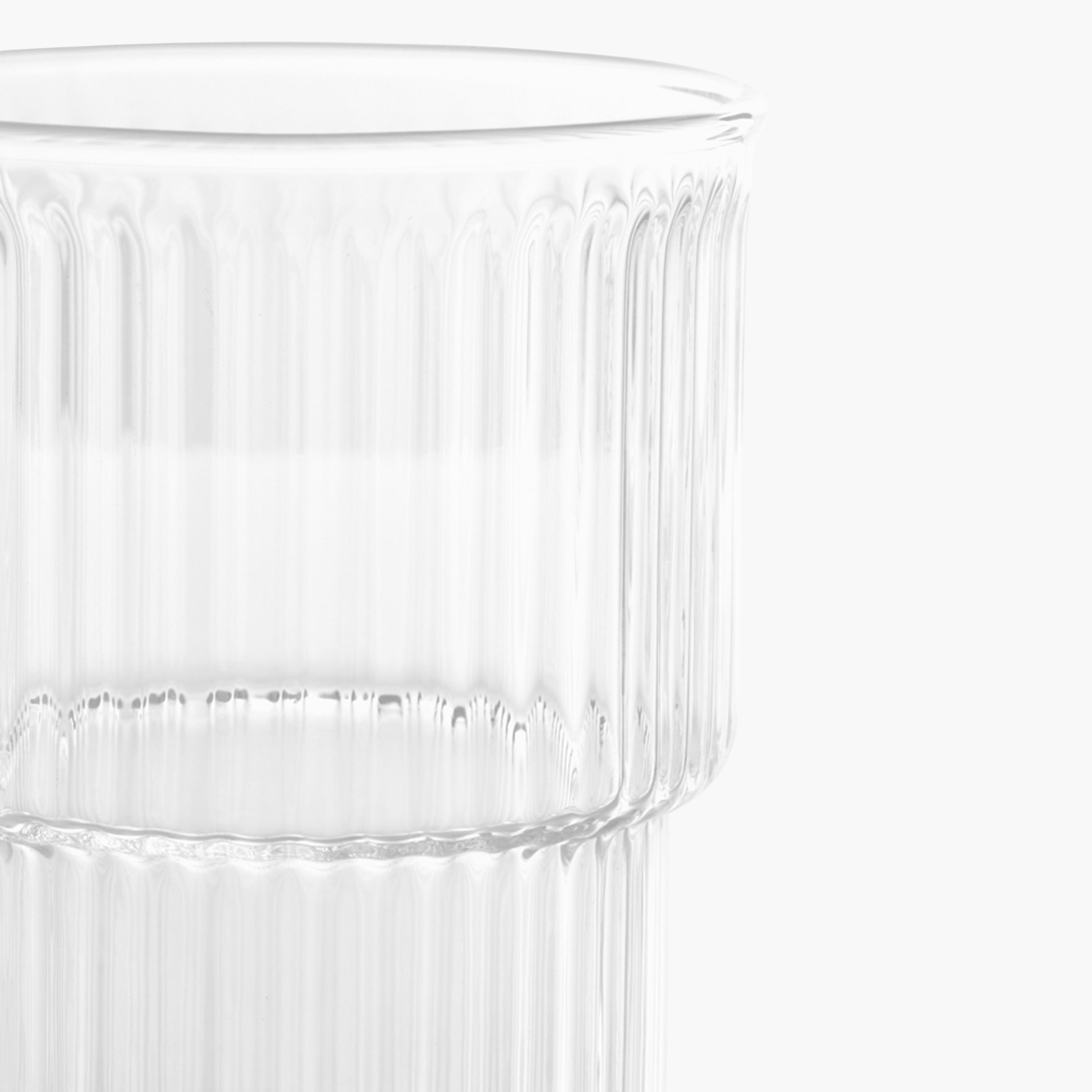 Ribbed Glass Tumbler Set-household-dining-glassware-drinkingglasses-image-5