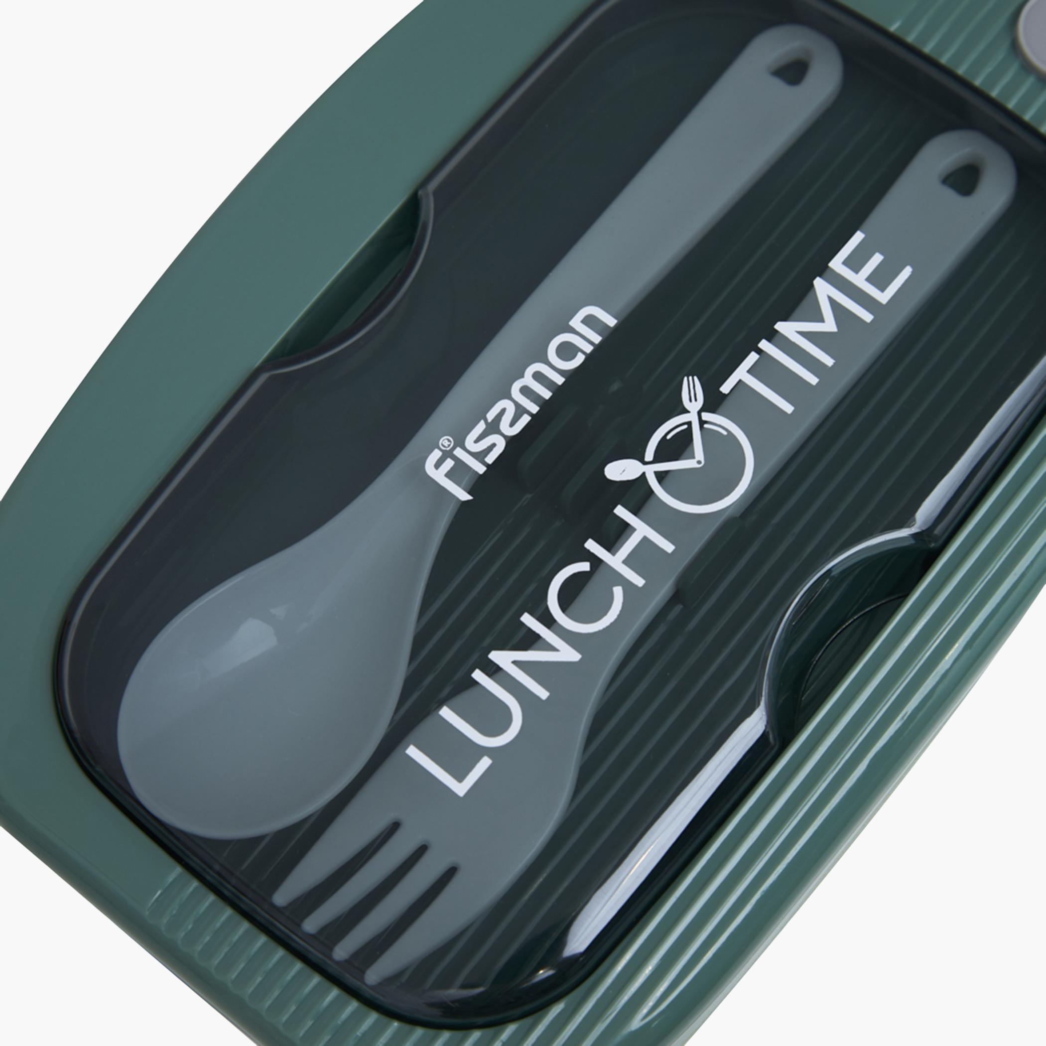 Two-Compartment Lunch Box Green-household-kitchen-foodstorage-containers-image-12
