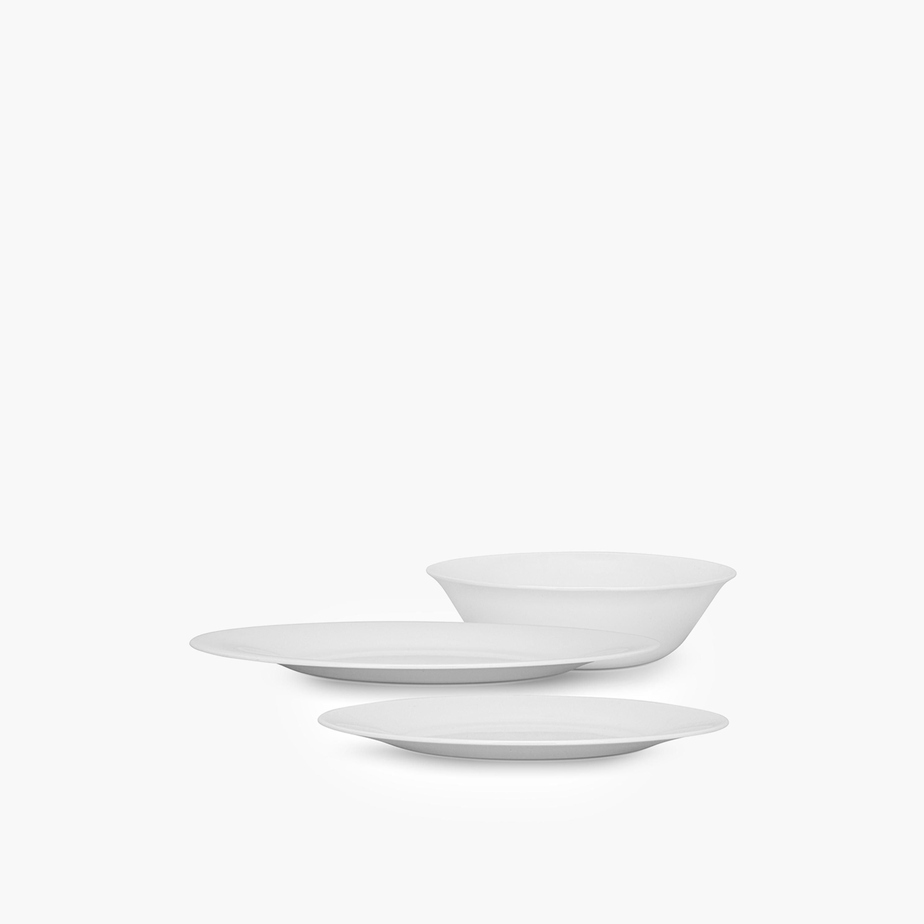 White Opal Glass Dinner Set-household-dining-dinnerware-dinnersets-image-1