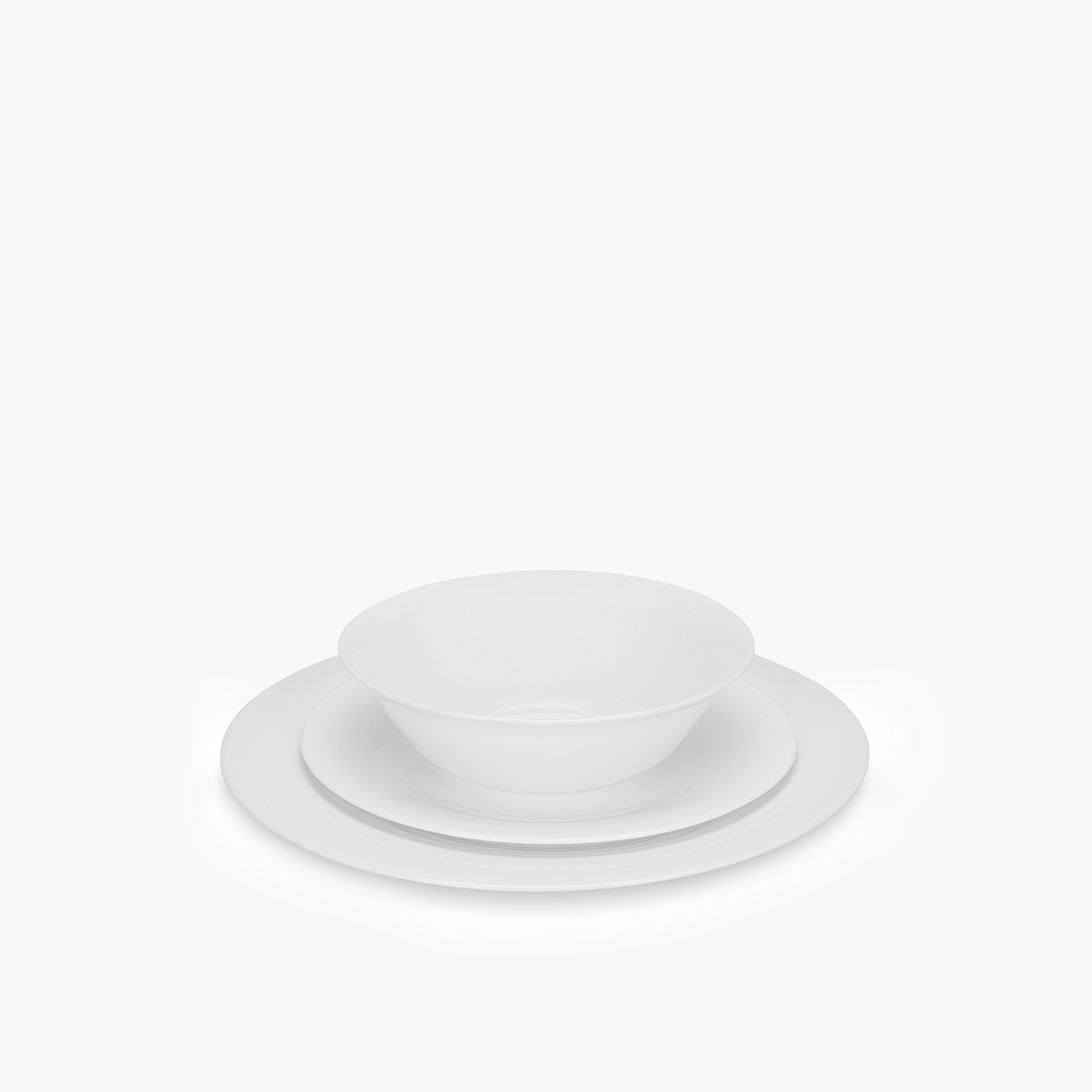 White Opal Glass Dinner Set-household-dining-dinnerware-dinnersets-image-2