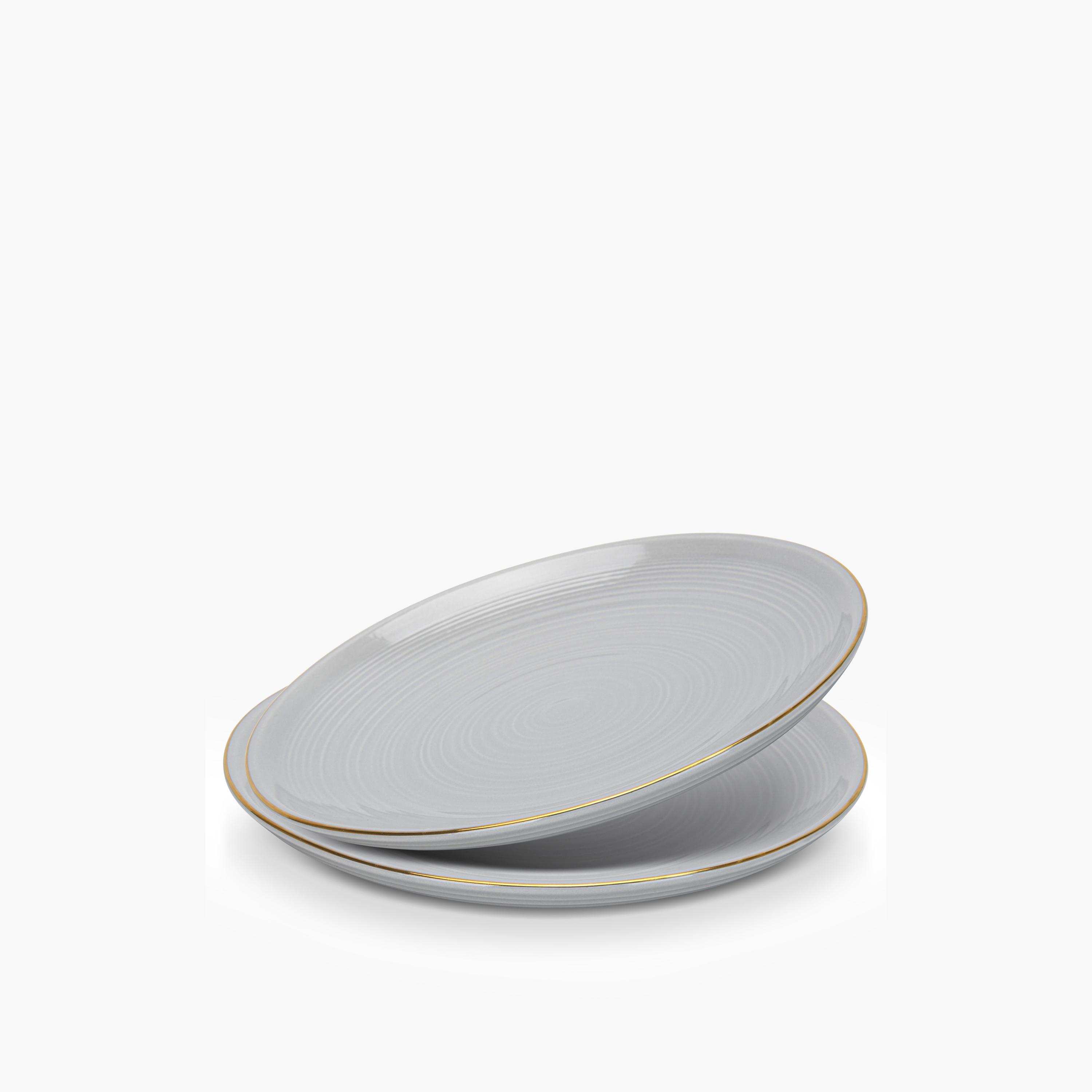فيسمان أطباق عشاء بورسلين رمادية-household-dining-dinnerware-plates-image-1