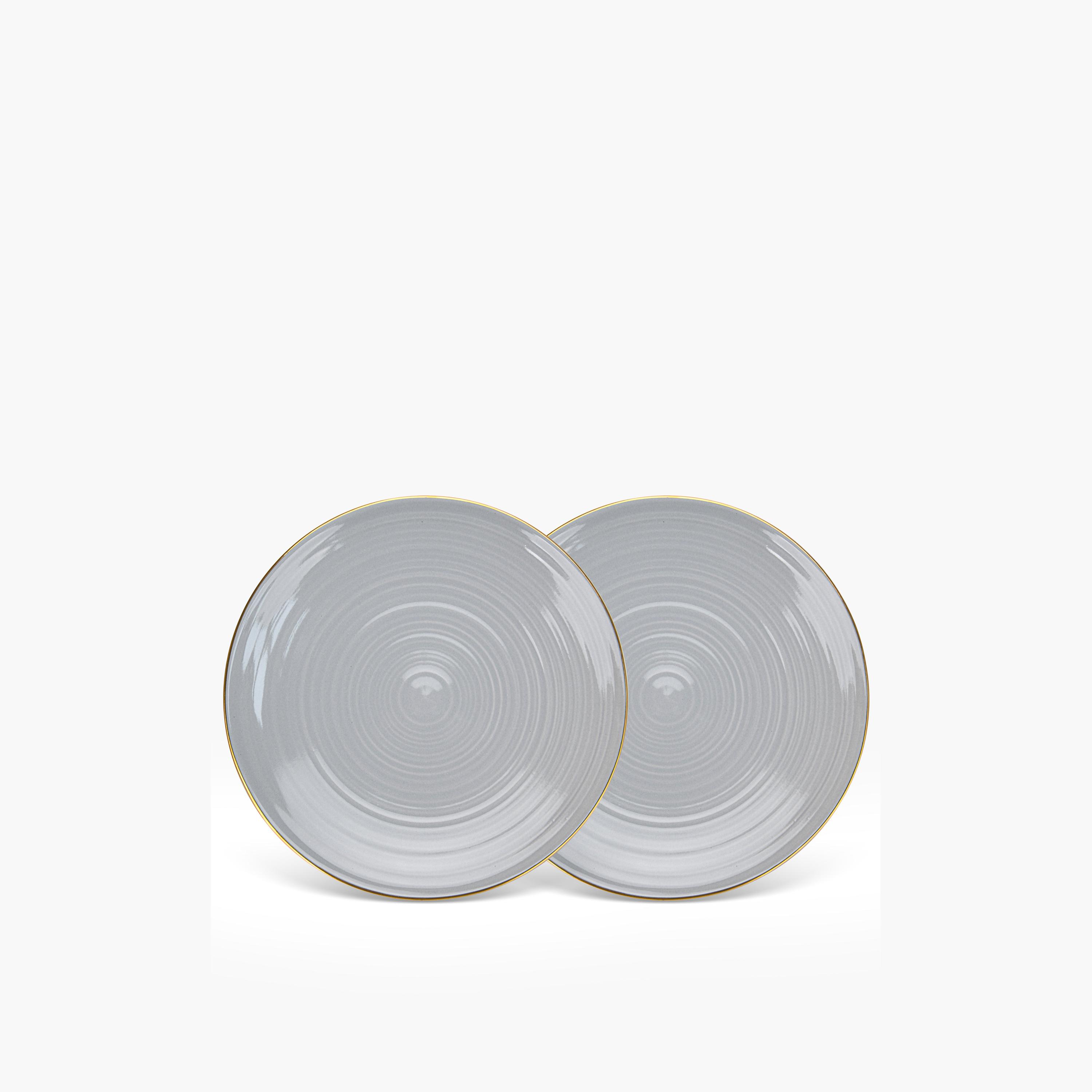 فيسمان أطباق عشاء بورسلين رمادية-household-dining-dinnerware-plates-image-4