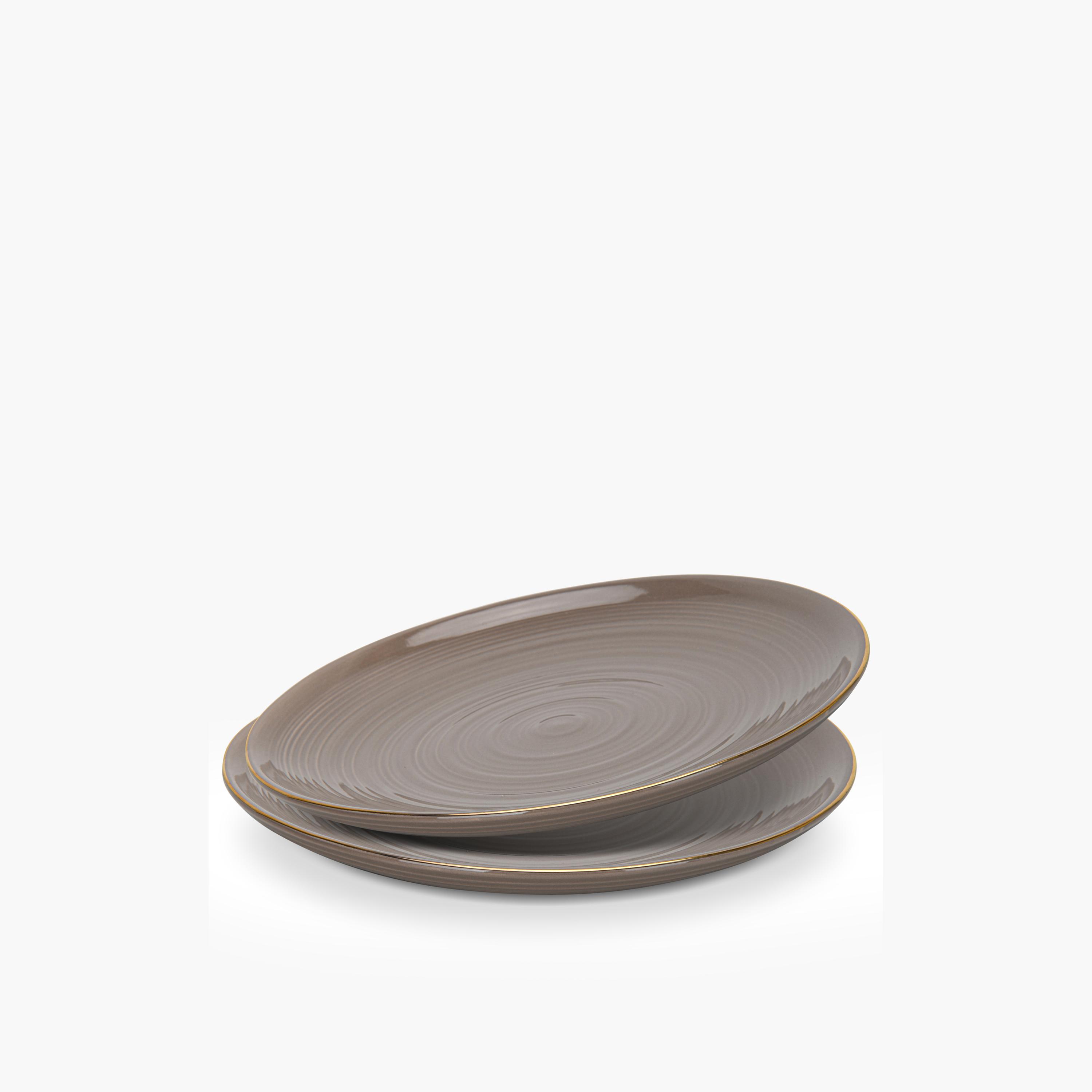 Oval Dinner Plate Gold Rim-household-dining-dinnerware-plates-image-1