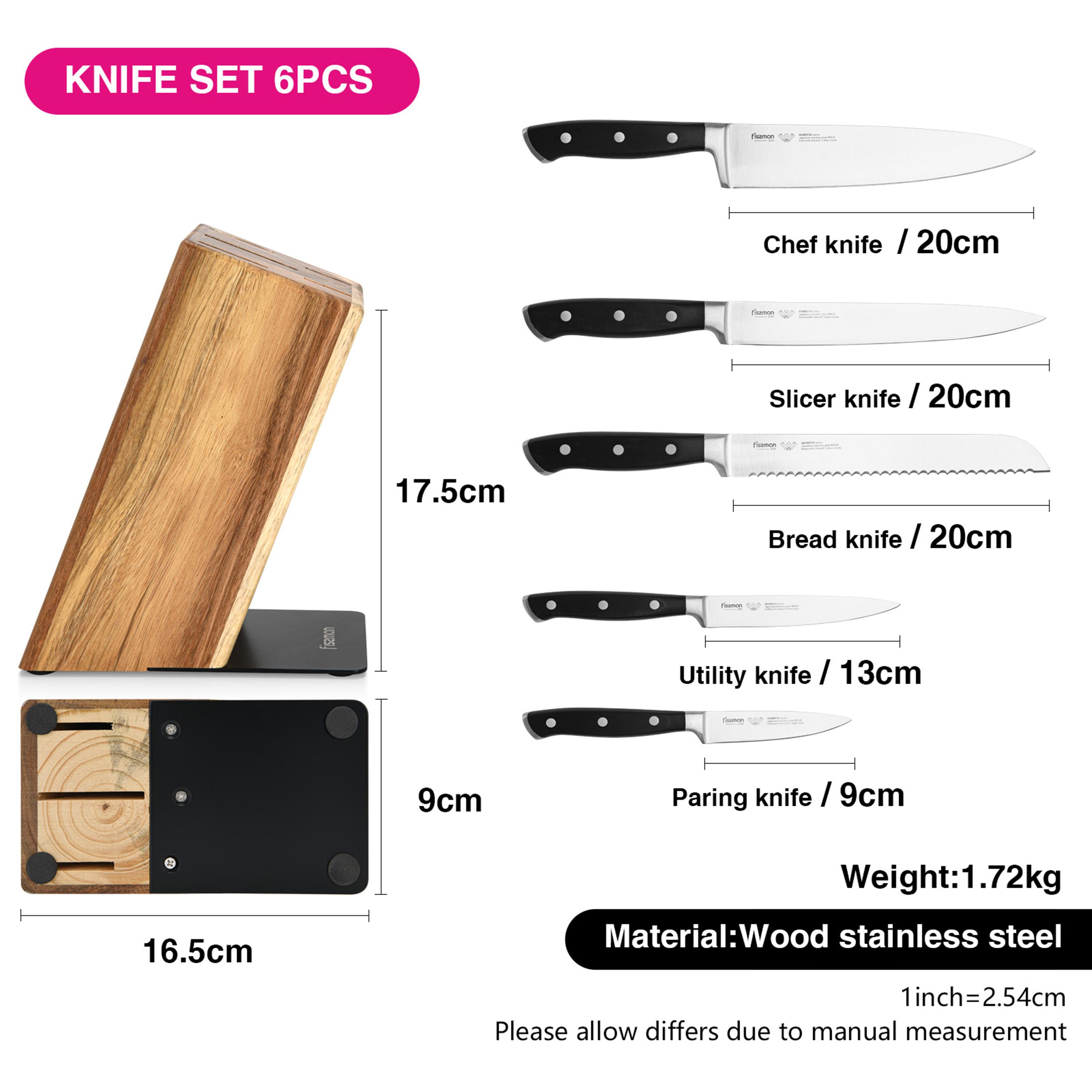 Kitchen Knife Set Wooden Block-household-kitchen-kitchentoolsandutensils-knives-image-3