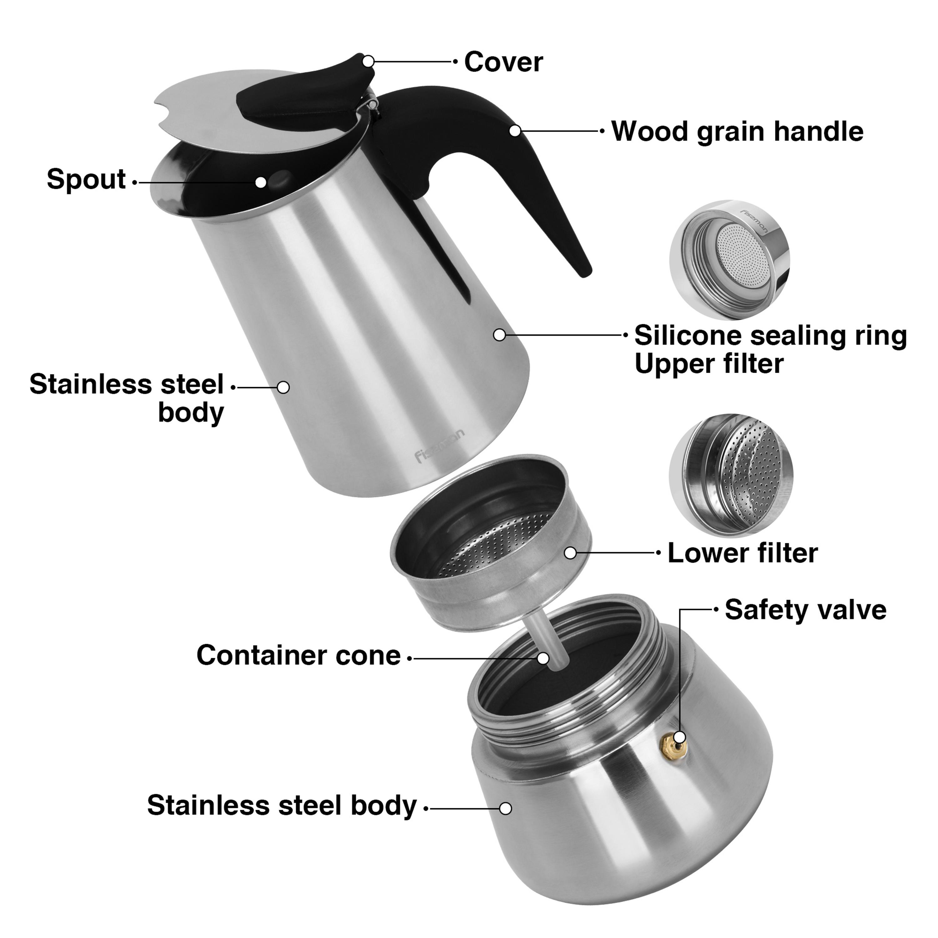 Stainless Steel Stovetop Espresso Maker-household-kitchen-foodstorage-containers-image-3