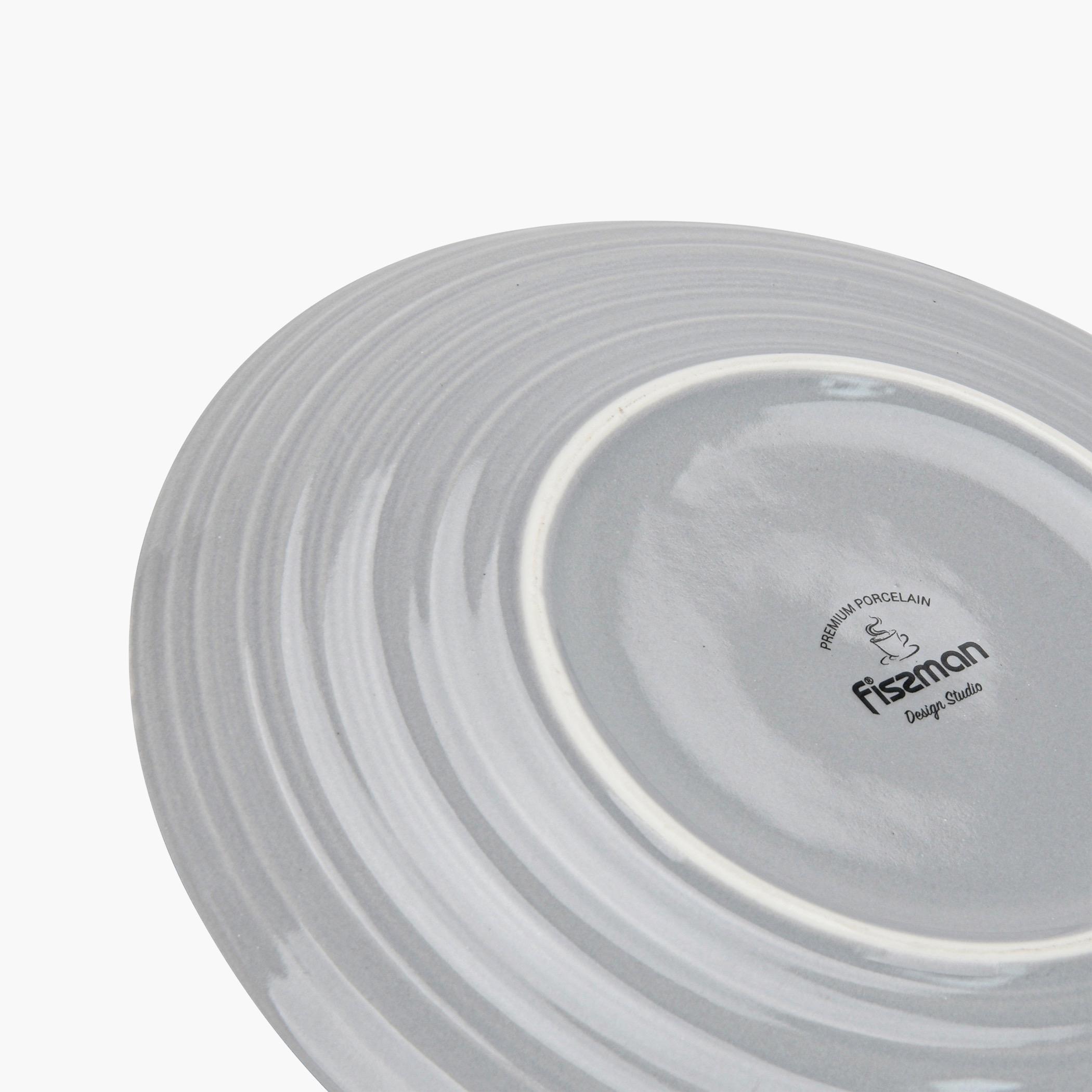 Grey Porcelain Dinner Plates Set-household-dining-dinnerware-plates-image-4