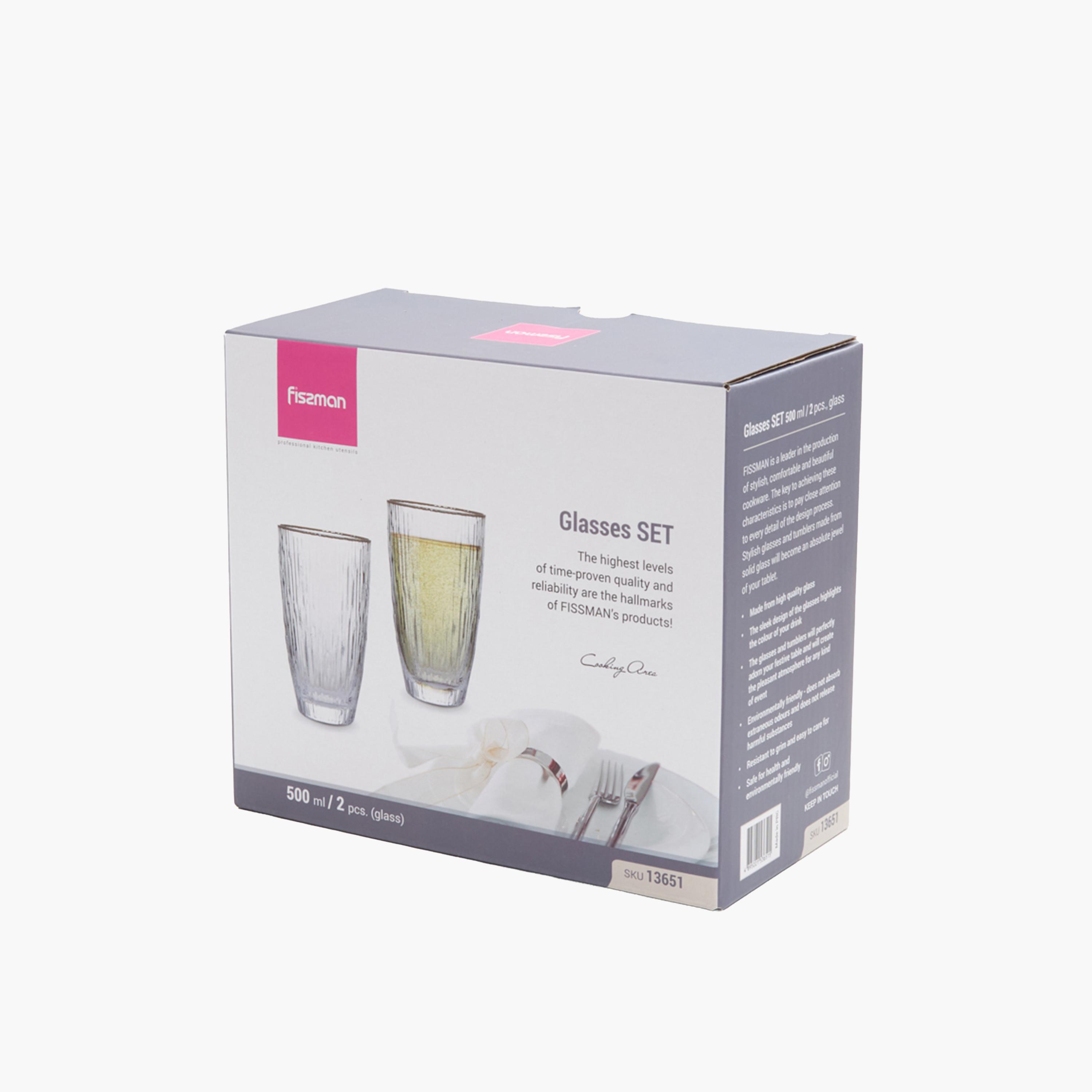 Textured Gold Rim Drinking Glasses-household-dining-glassware-drinkingglasses-image-6