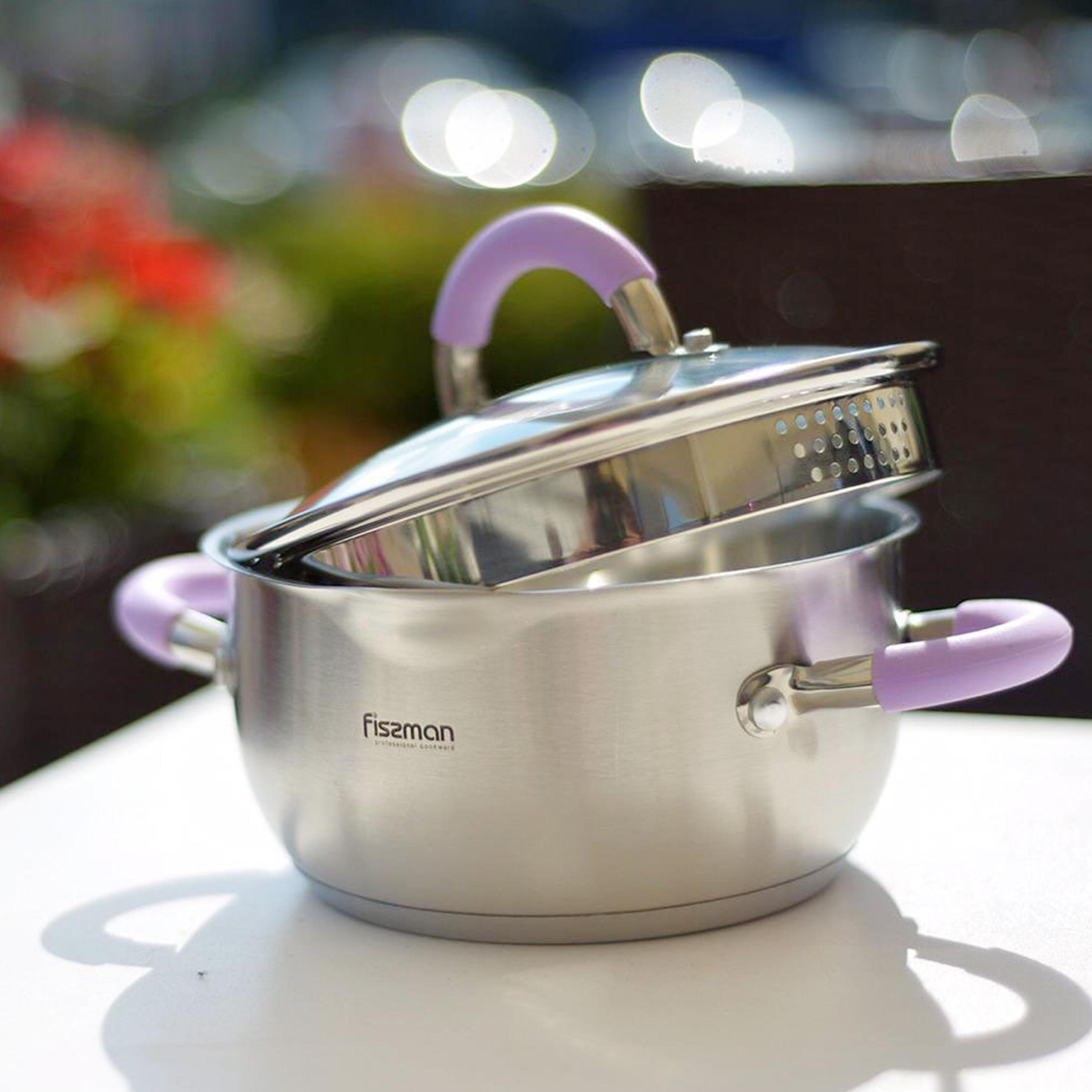 Stainless Steel Stockpot Strainer Lid-household-kitchen-cookware-potsandpans-image-1