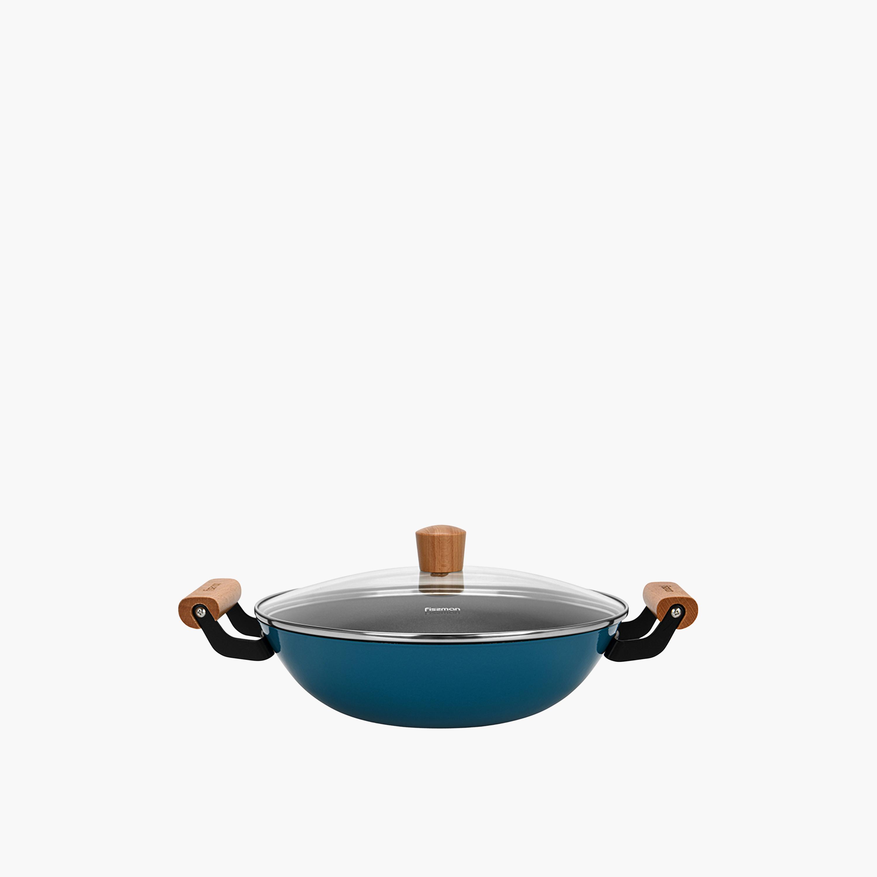 Seagreen Wok Non-Stick Lightweight Cast Iron-household-kitchen-cookware-potsandpans-image-2