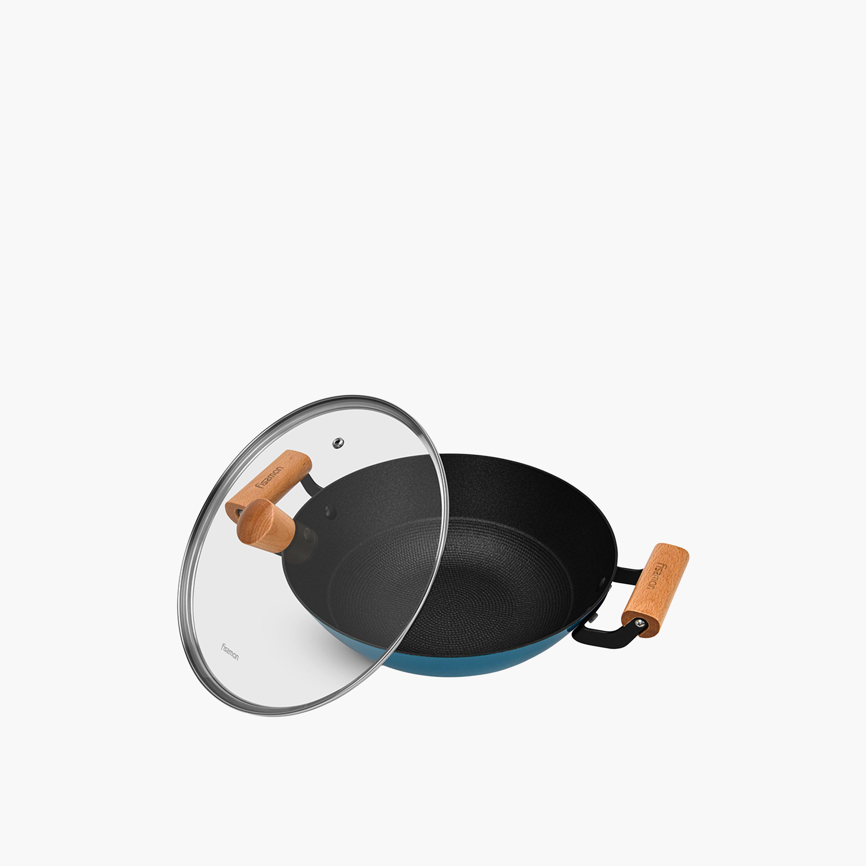 Seagreen Wok Non-Stick Lightweight Cast Iron-household-kitchen-cookware-potsandpans-image-3