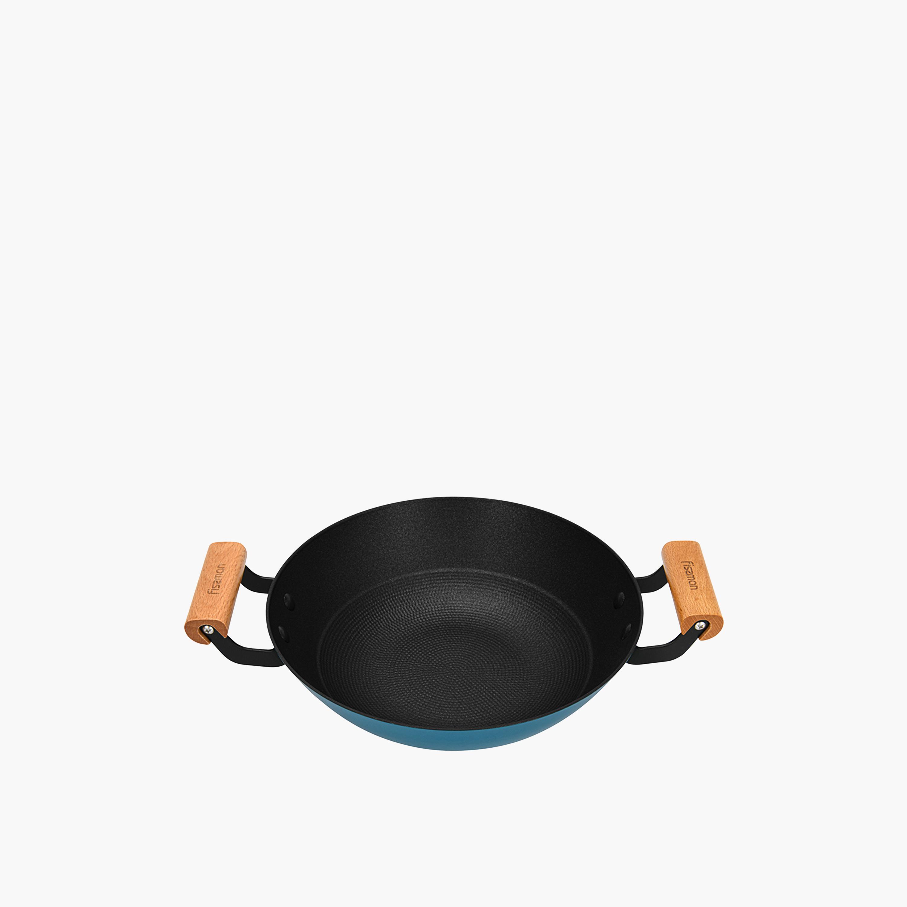 Seagreen Wok Non-Stick Lightweight Cast Iron-household-kitchen-cookware-potsandpans-image-5