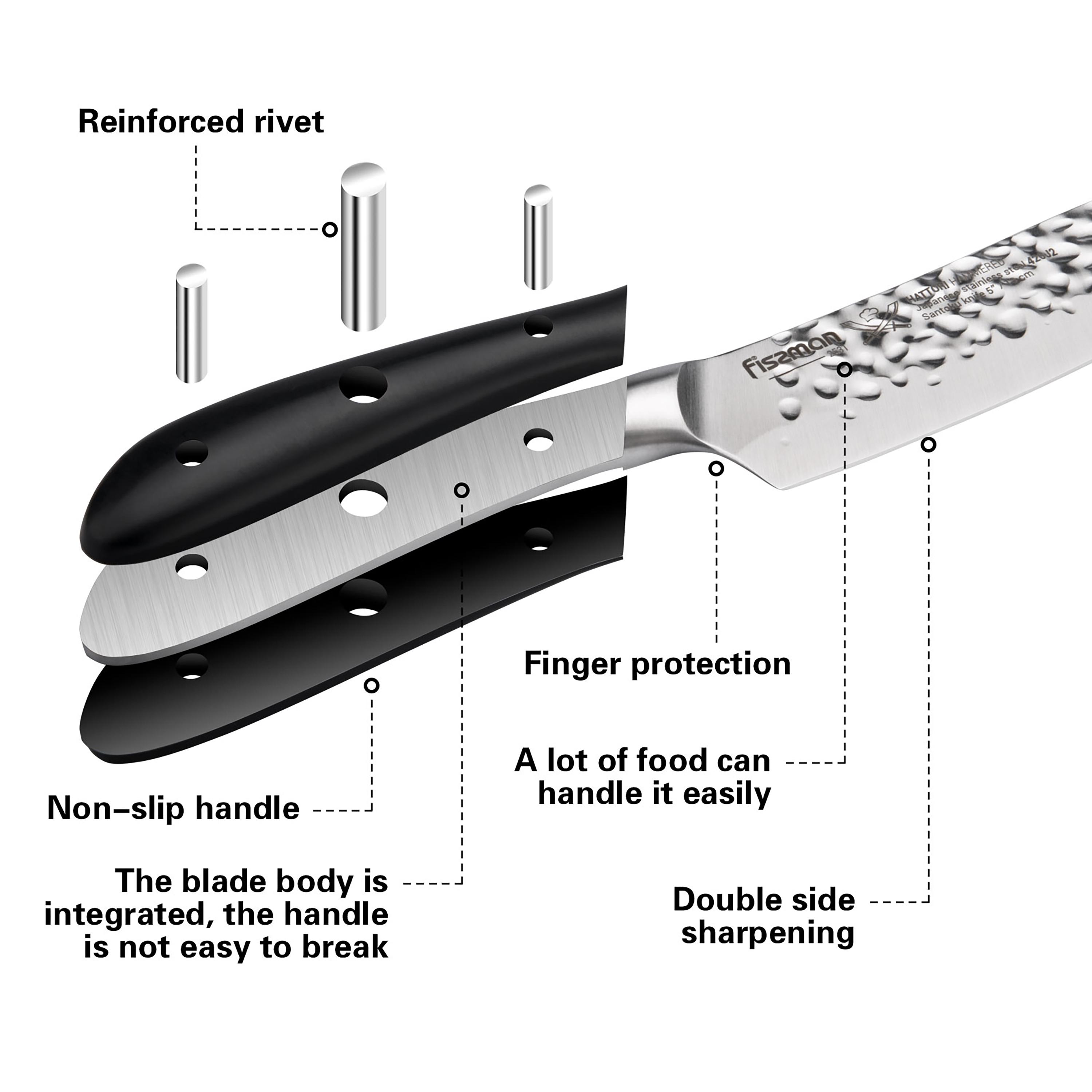 Hattori Santoku Knife Black Silver-household-kitchen-kitchentoolsandutensils-knives-image-4