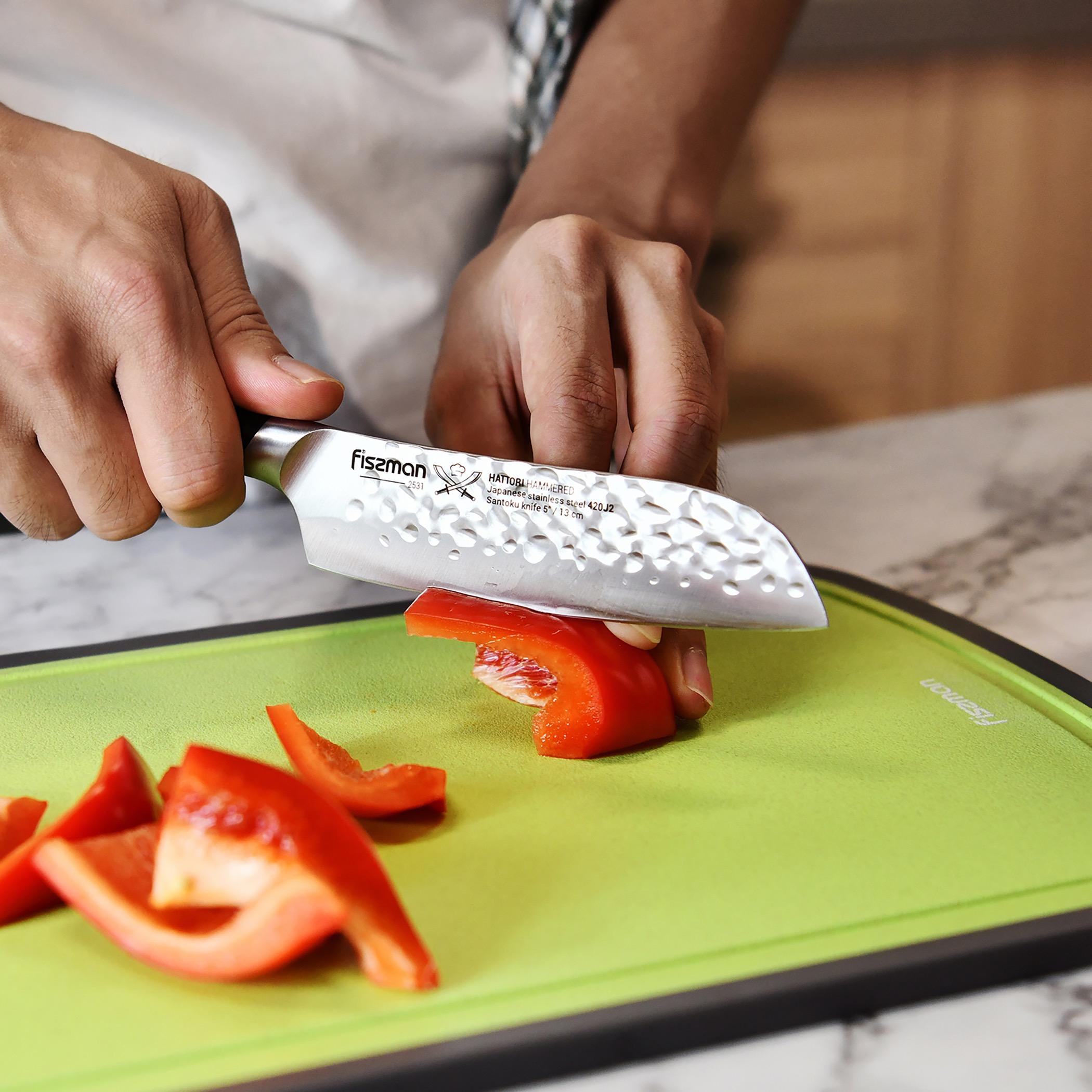 Hattori Santoku Knife Black Silver-household-kitchen-kitchentoolsandutensils-knives-image-7