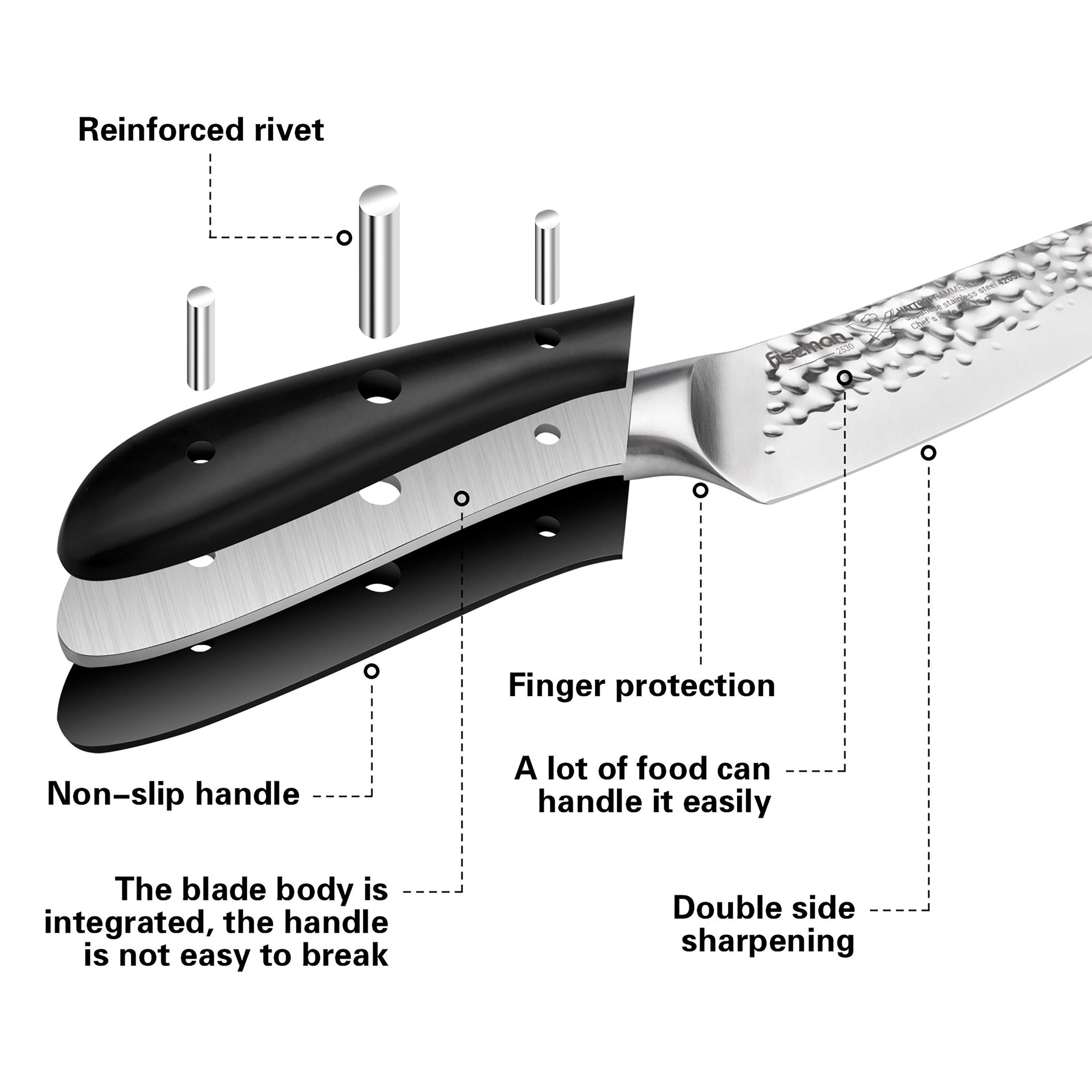 Hattori Series Chef Knife Black-household-kitchen-kitchentoolsandutensils-knives-image-5