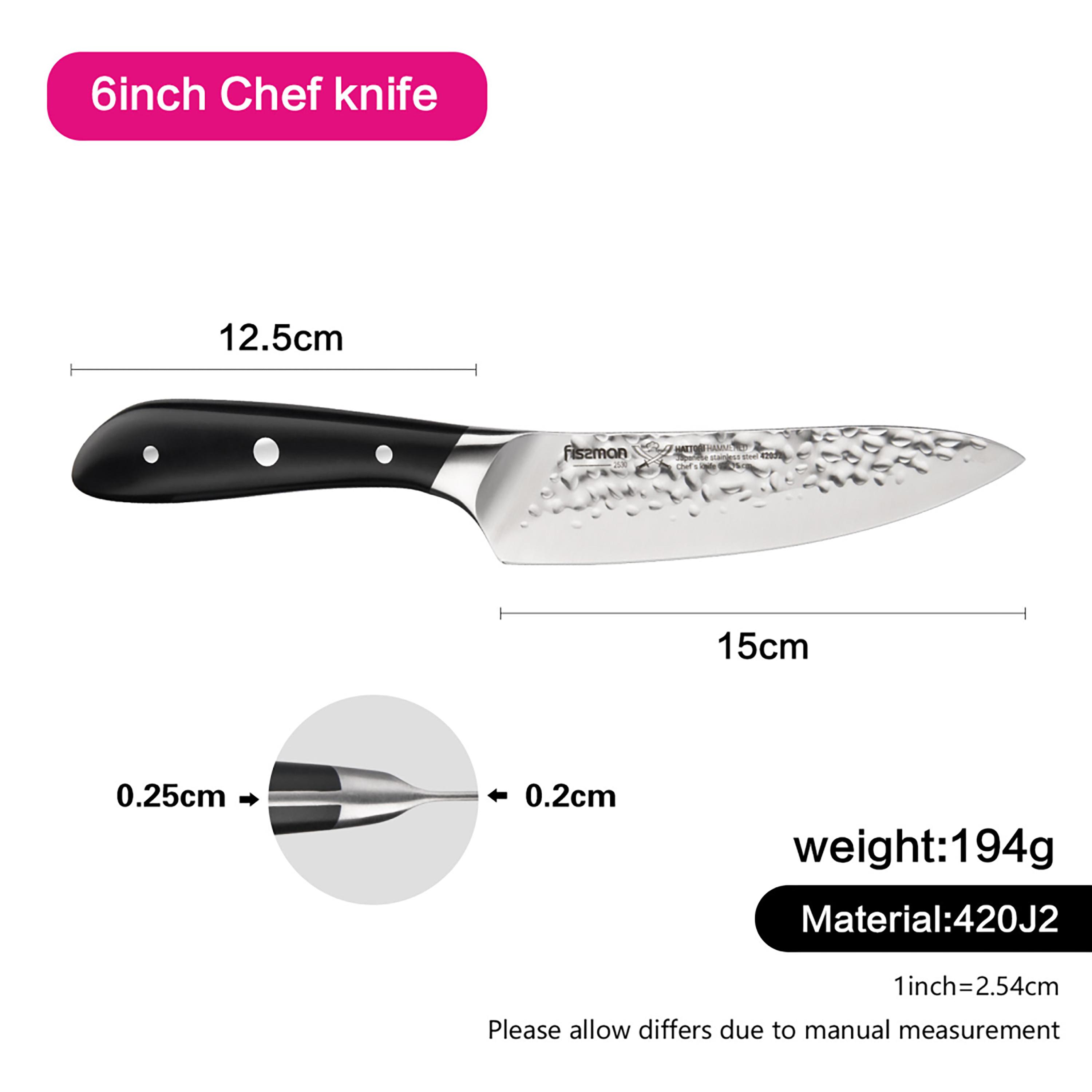 Hattori Series Chef Knife Black-household-kitchen-kitchentoolsandutensils-knives-image-6