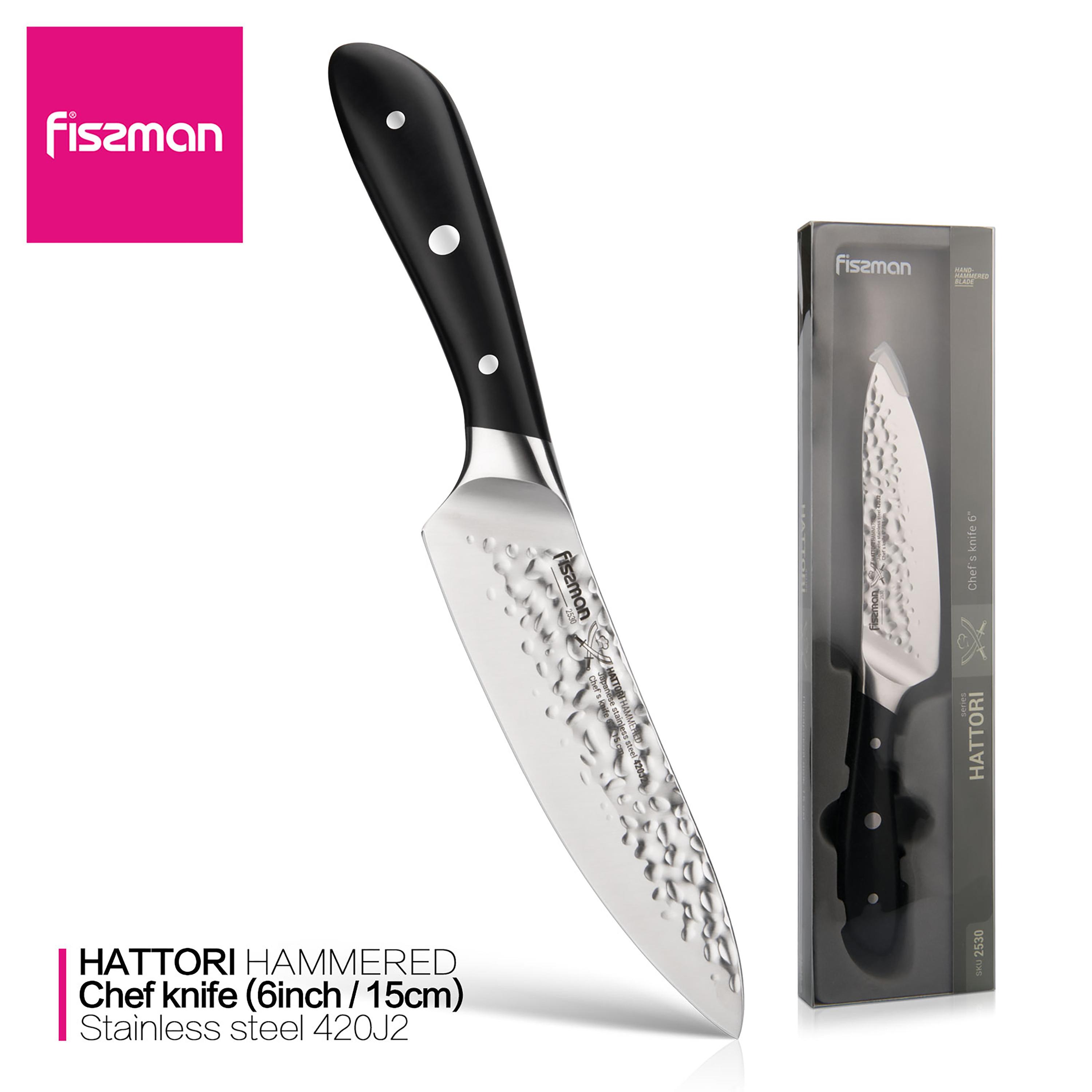 Hattori Series Chef Knife Black-household-kitchen-kitchentoolsandutensils-knives-image-7