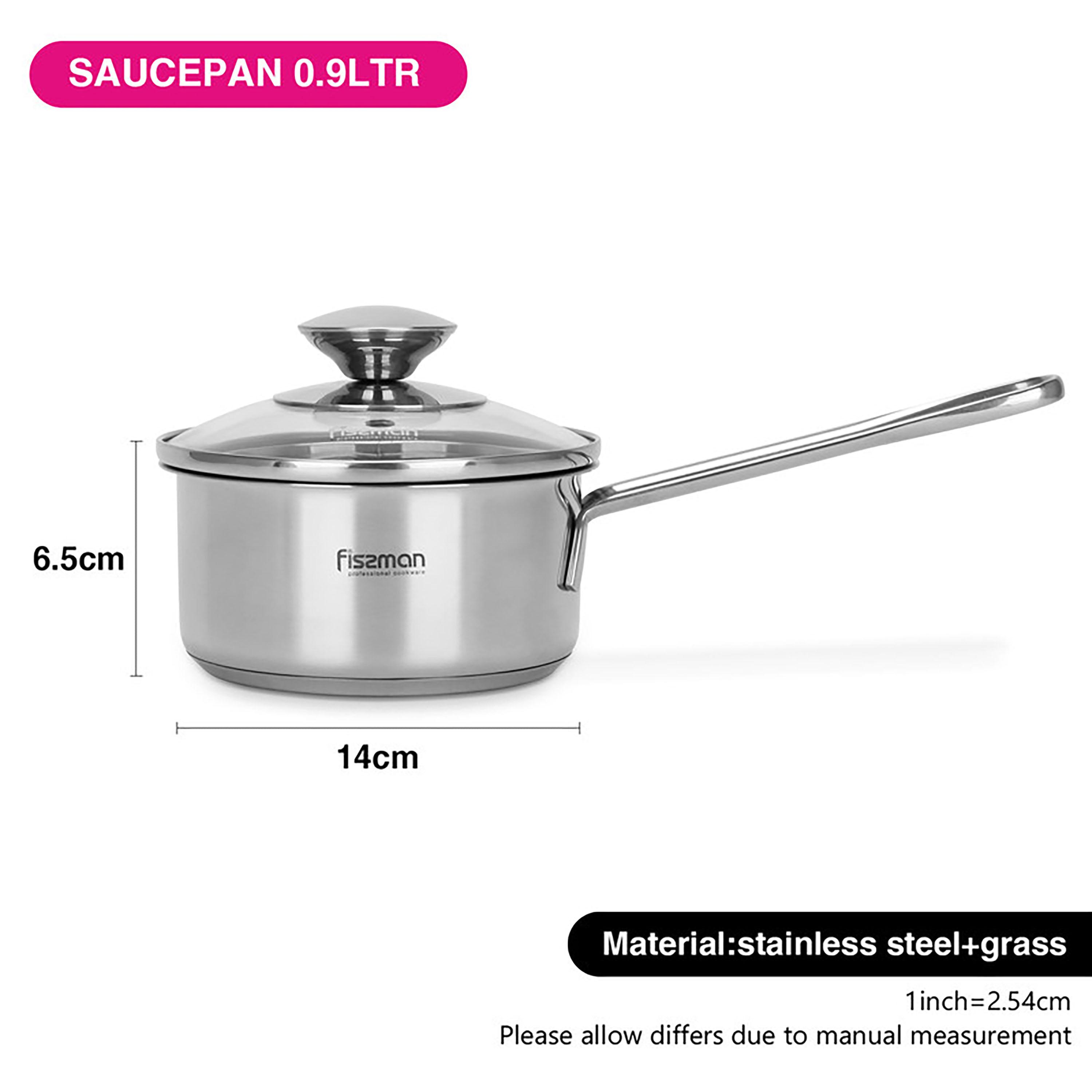 Stainless Steel Saucepan with Lid 14cm-household-kitchen-cookware-potsandpans-image-9