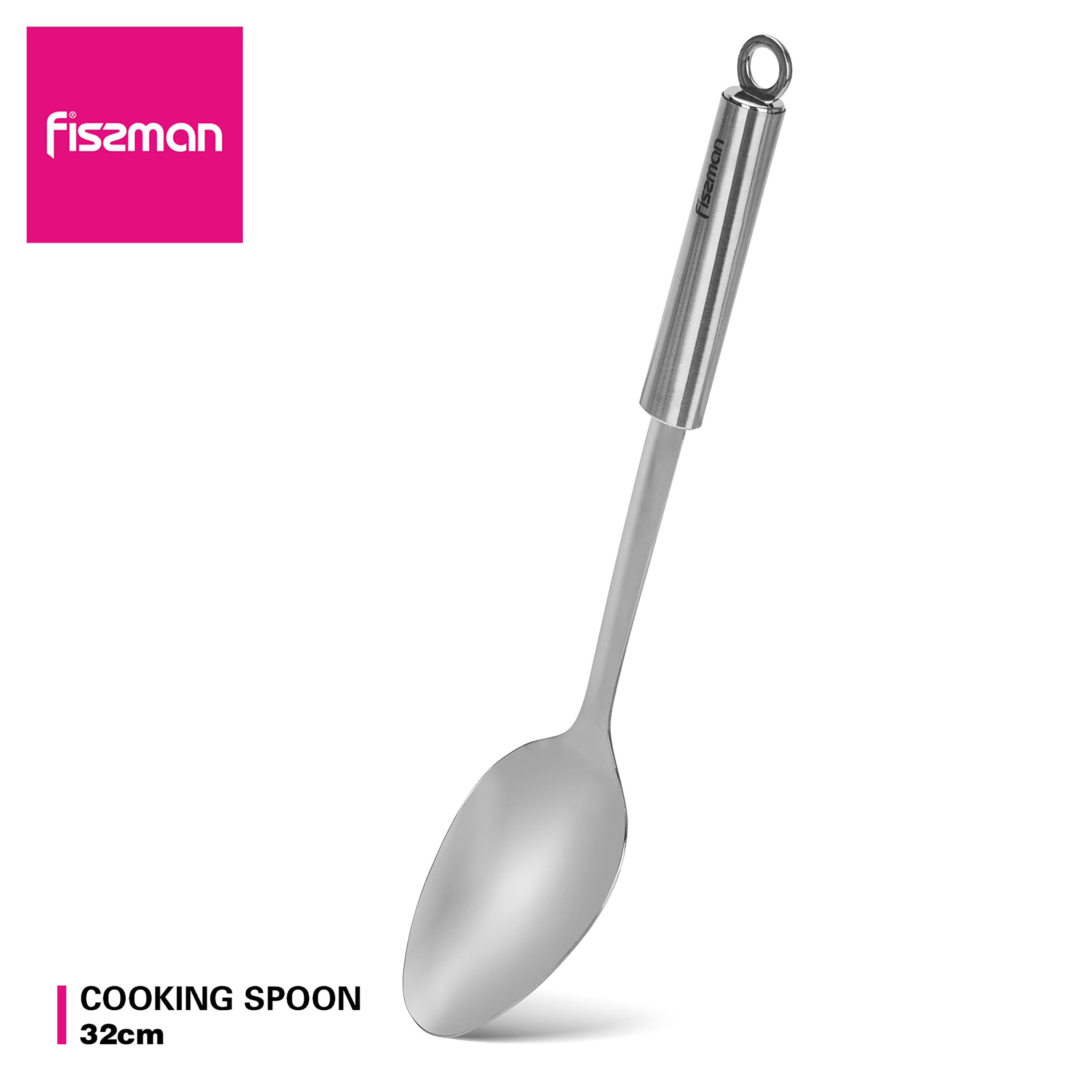Fissman Stainless Steel Cooking Spoon 32cm-household-kitchen-kitchentoolsandutensils-foodservingtools-image-2