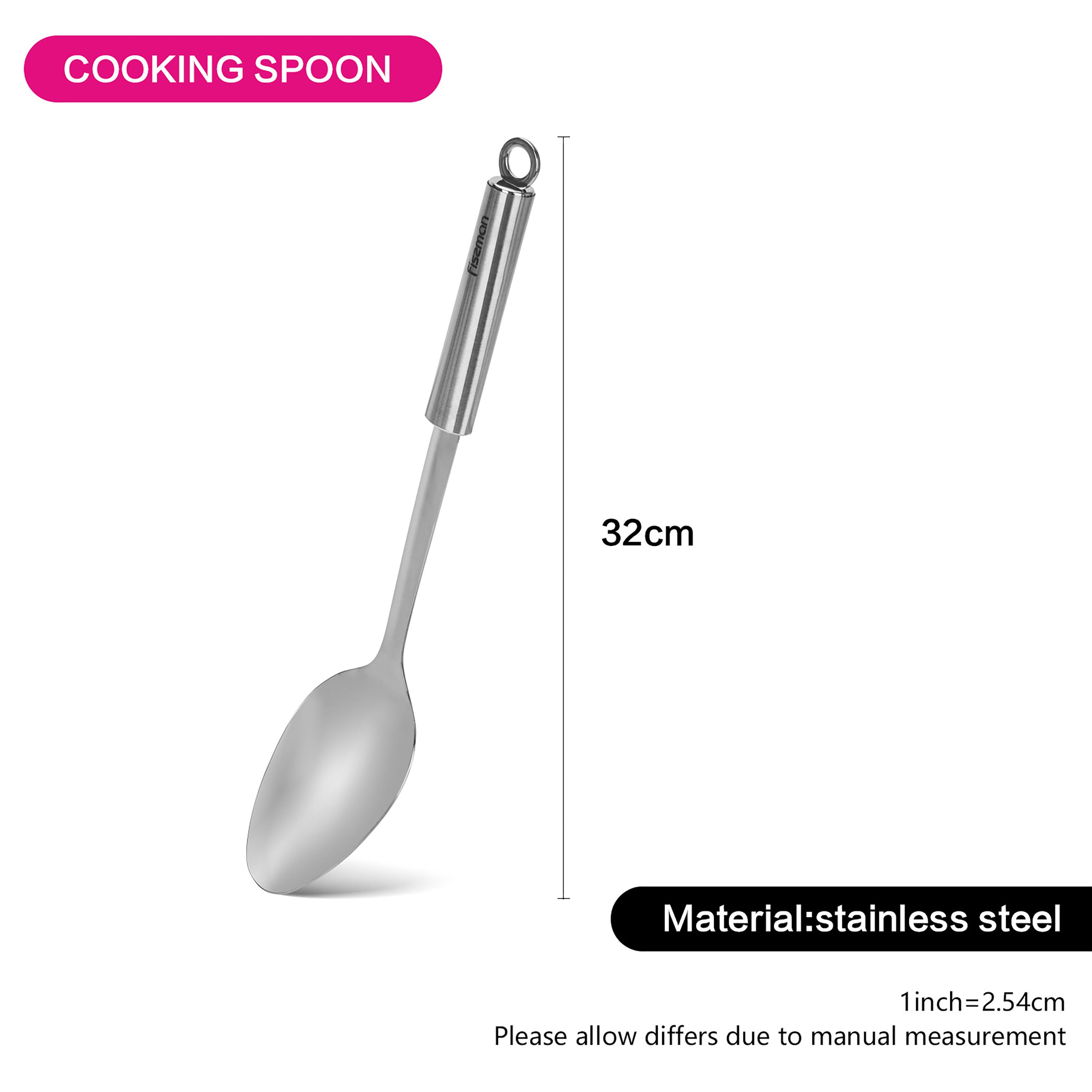 Fissman Stainless Steel Cooking Spoon 32cm-household-kitchen-kitchentoolsandutensils-foodservingtools-image-3