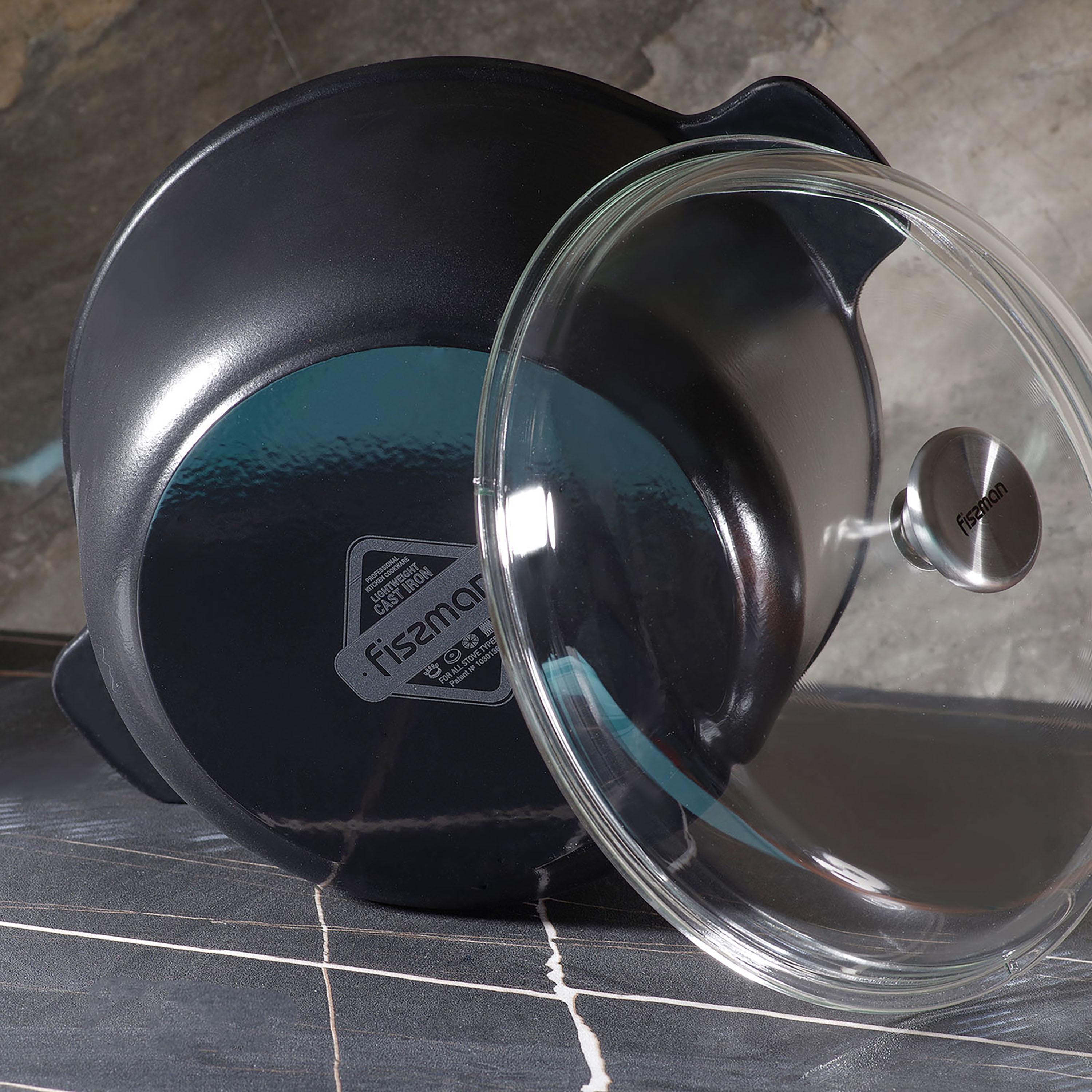 Fissman Black Cast Iron Stockpot 26cm-household-kitchen-cookware-potsandpans-image-5