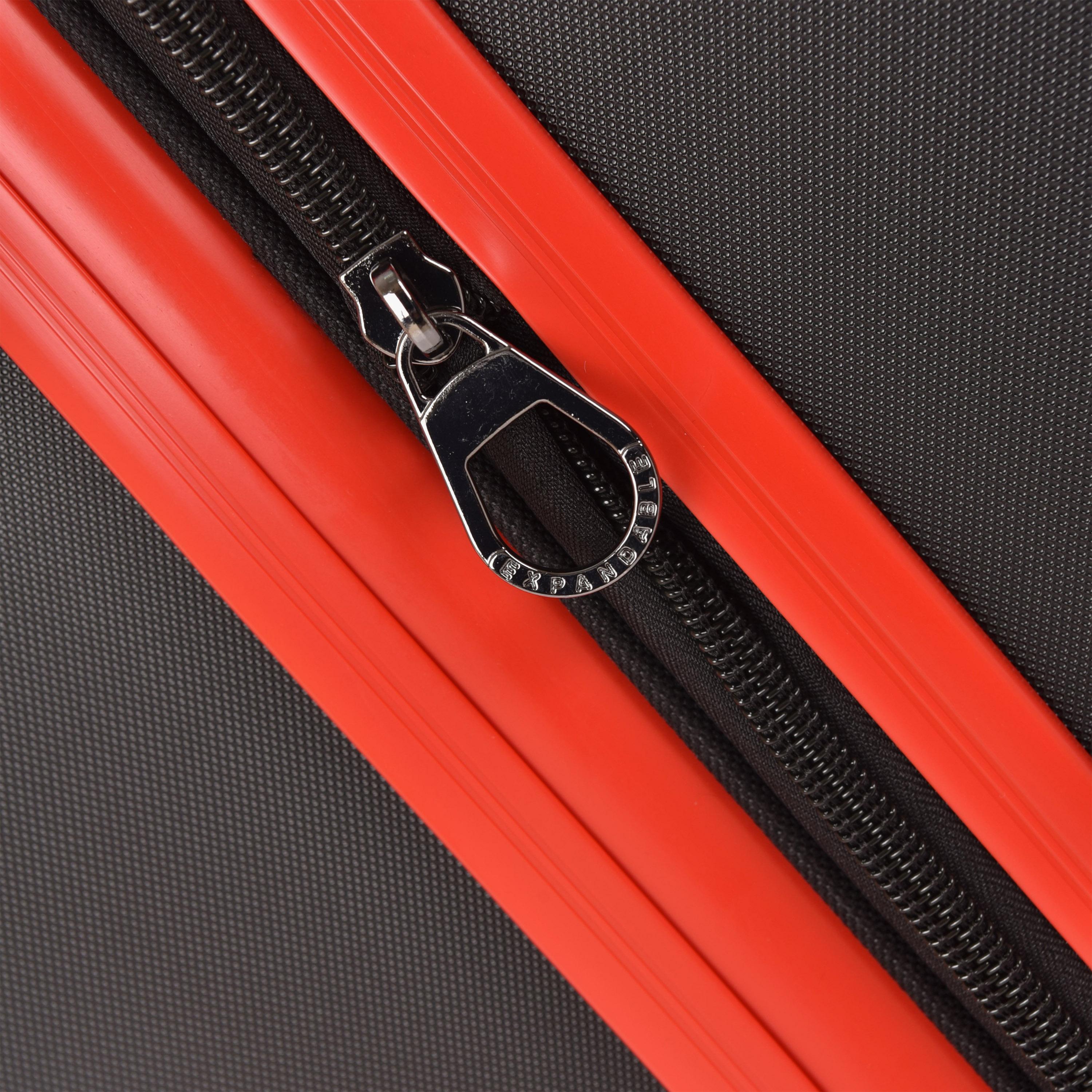 Track Set of 3 ABS Hard Sided 4-Wheeler Spinner Trolley Bag with Combination Lock-travel-luggagesandbags-luggage-image-11