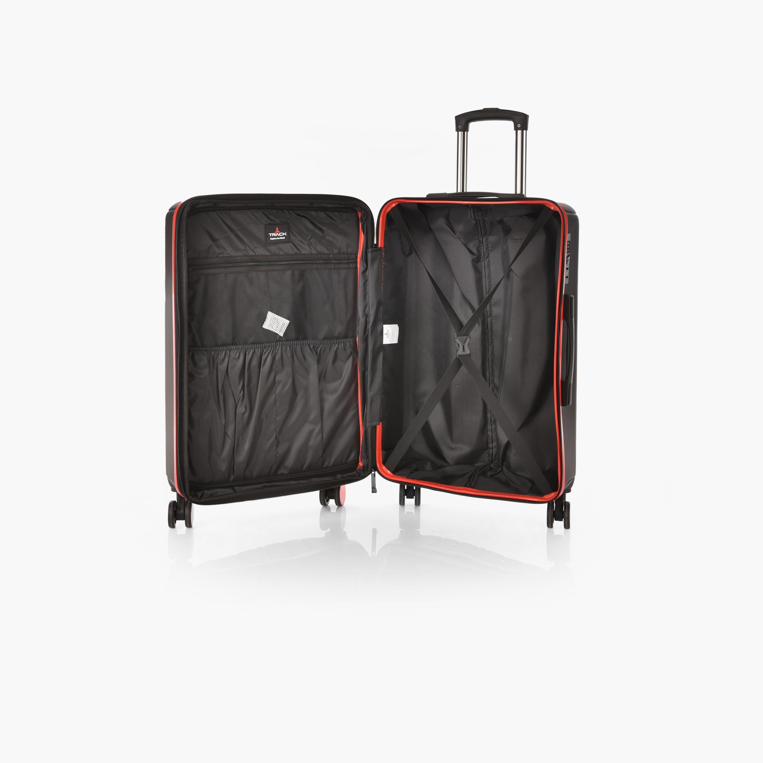 Track Set of 3 ABS Hard Sided 4-Wheeler Spinner Trolley Bag with Combination Lock-travel-luggagesandbags-luggage-image-8