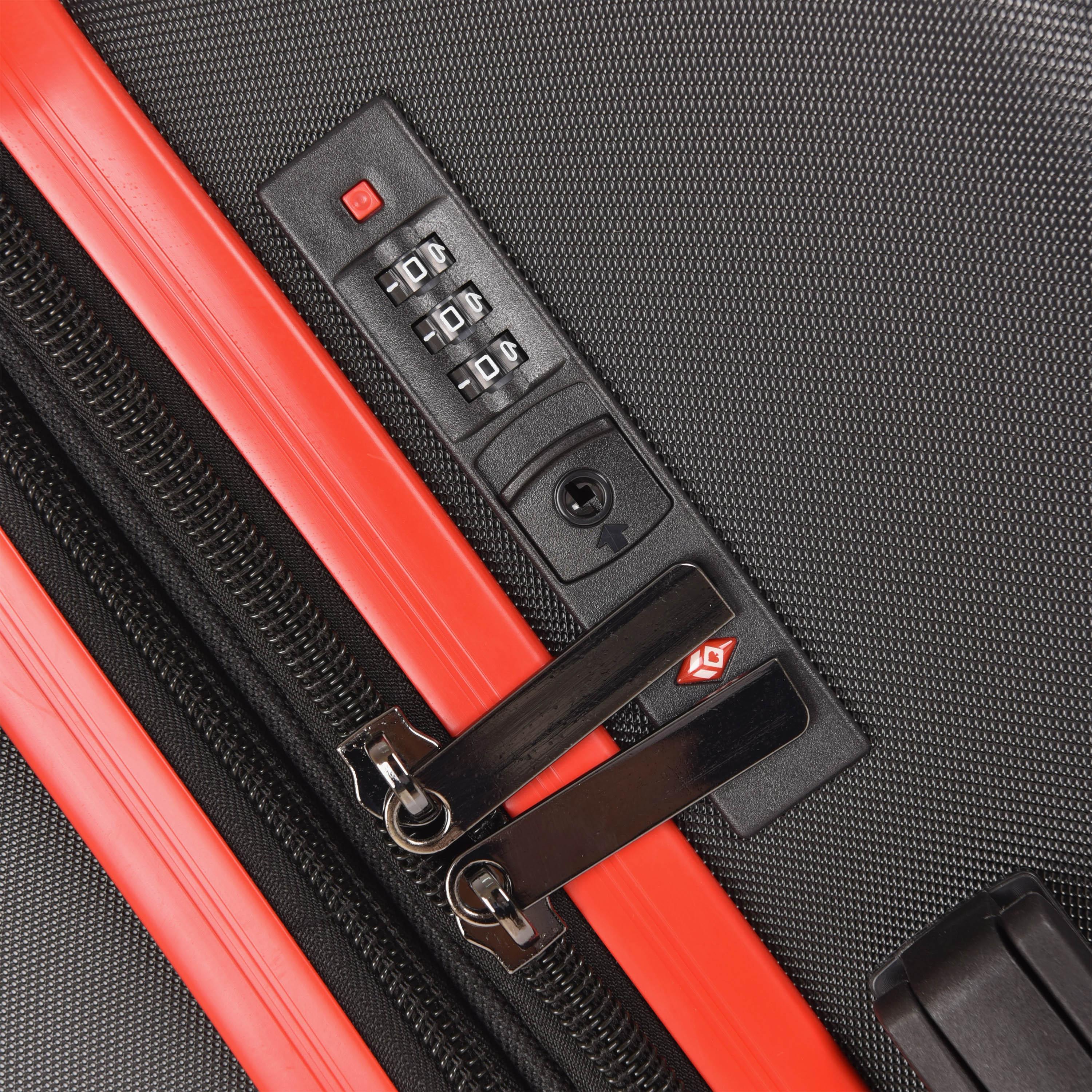 Track Set of 3 ABS Hard Sided 4-Wheeler Spinner Trolley Bag with Combination Lock-travel-luggagesandbags-luggage-image-9