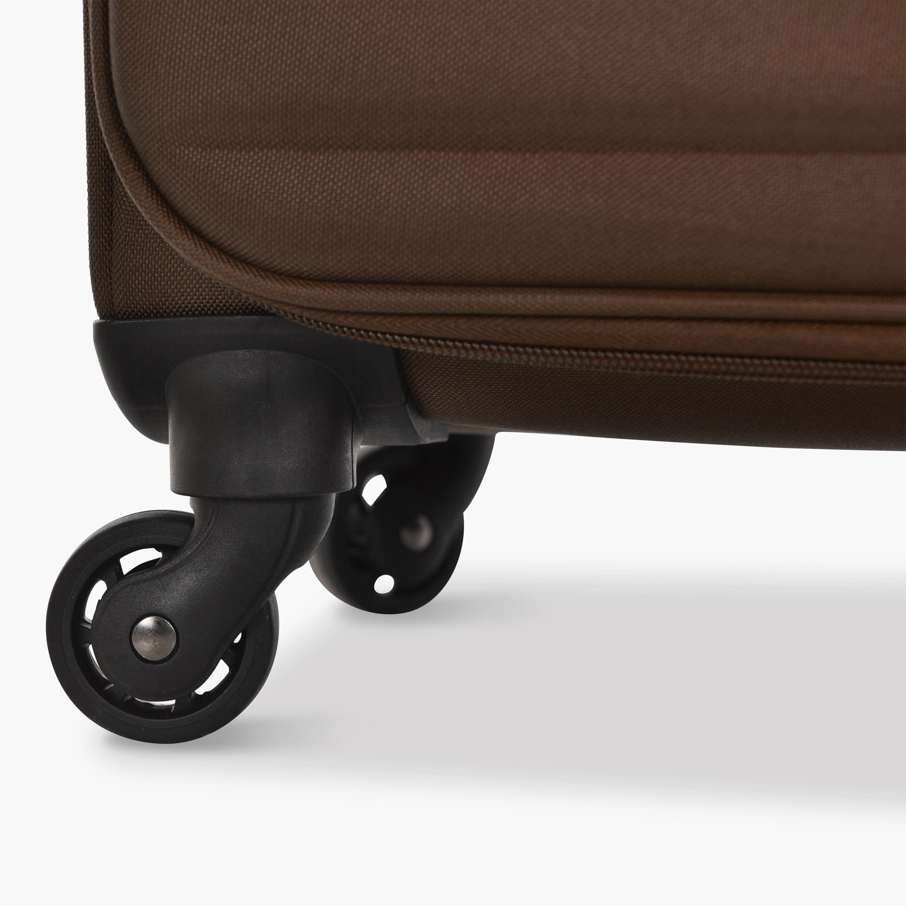 Track Set of 4 Polyester Soft Sided 4-Wheeler Spinner Trolley Bag with Combination Lock-travel-luggagesandbags-luggage-image-10
