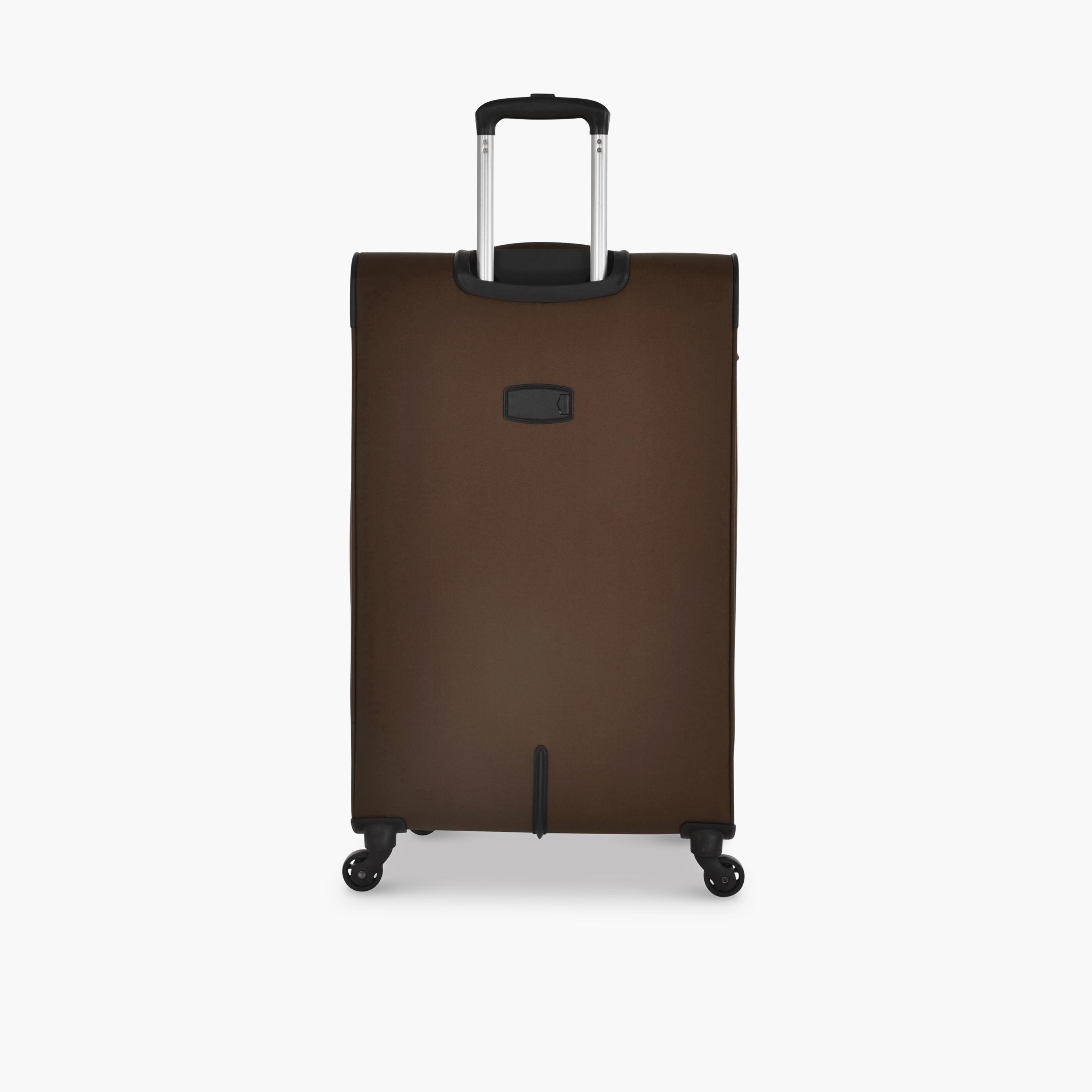 Track Set of 4 Polyester Soft Sided 4-Wheeler Spinner Trolley Bag with Combination Lock-travel-luggagesandbags-luggage-image-7