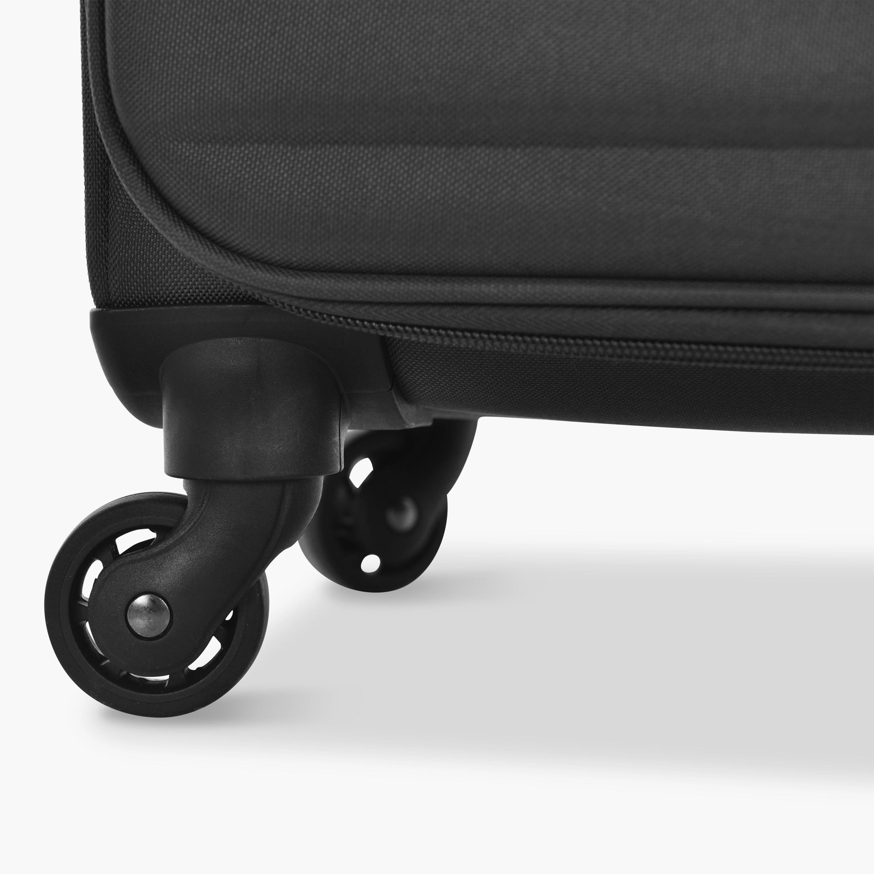 Track Set of 4 Polyester Soft Sided 4-Wheeler Spinner Trolley Bag with Combination Lock-travel-luggagesandbags-luggage-image-10