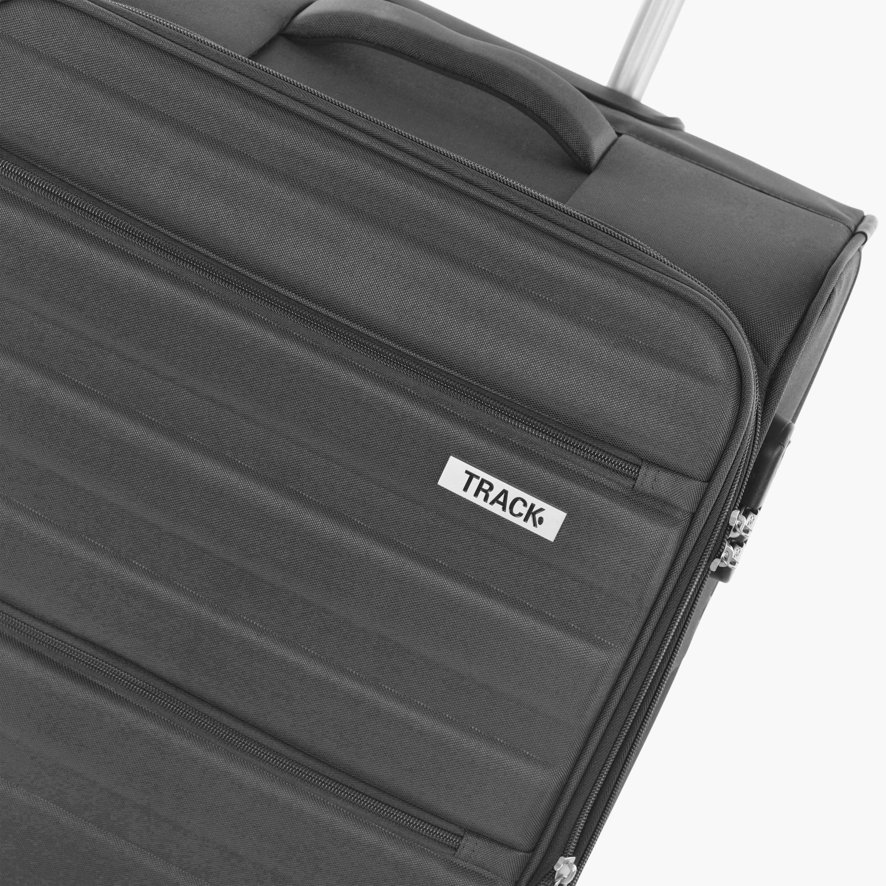 Track Set of 4 Polyester Soft Sided 4-Wheeler Spinner Trolley Bag with Combination Lock-travel-luggagesandbags-luggage-image-11