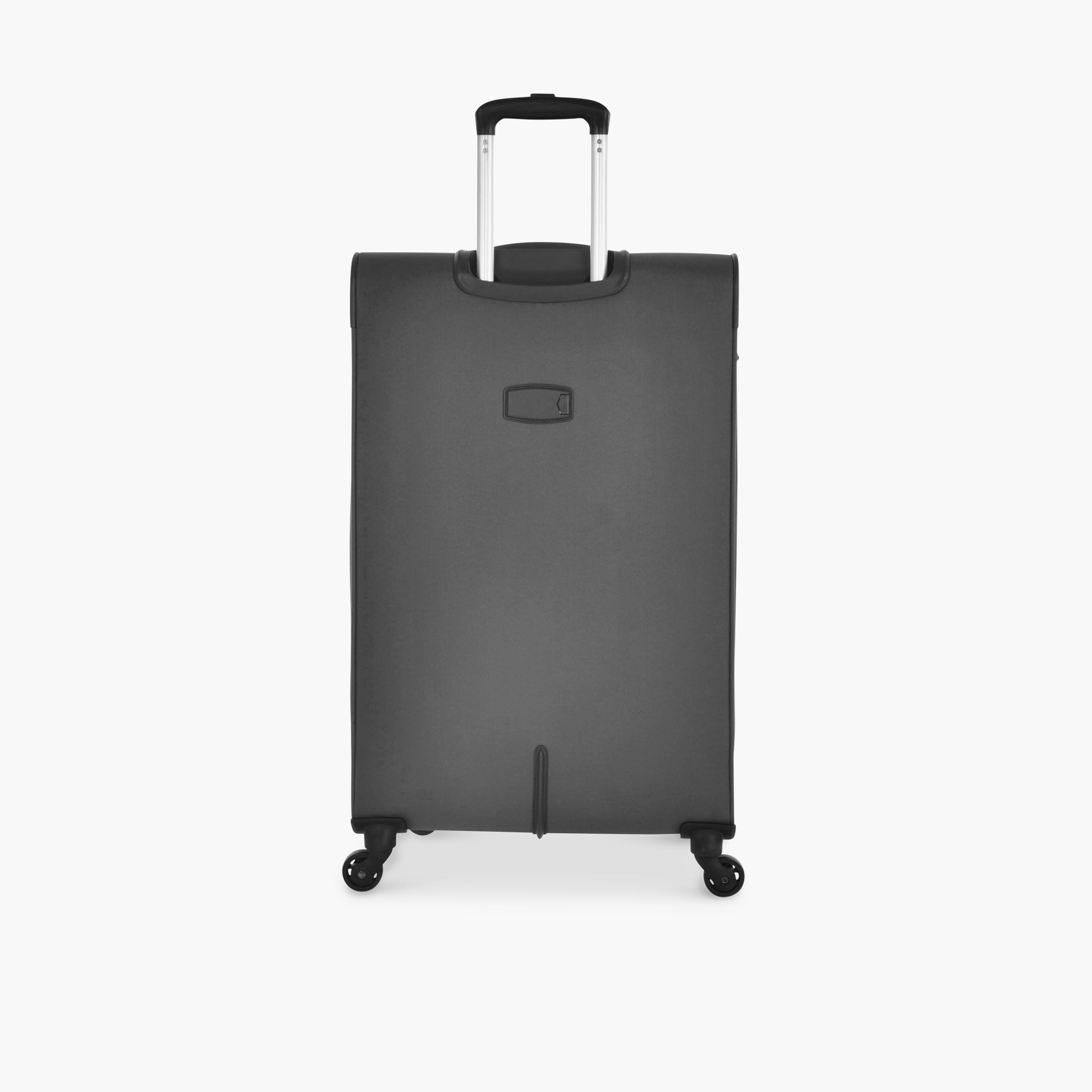 Track Set of 4 Polyester Soft Sided 4-Wheeler Spinner Trolley Bag with Combination Lock-travel-luggagesandbags-luggage-image-7