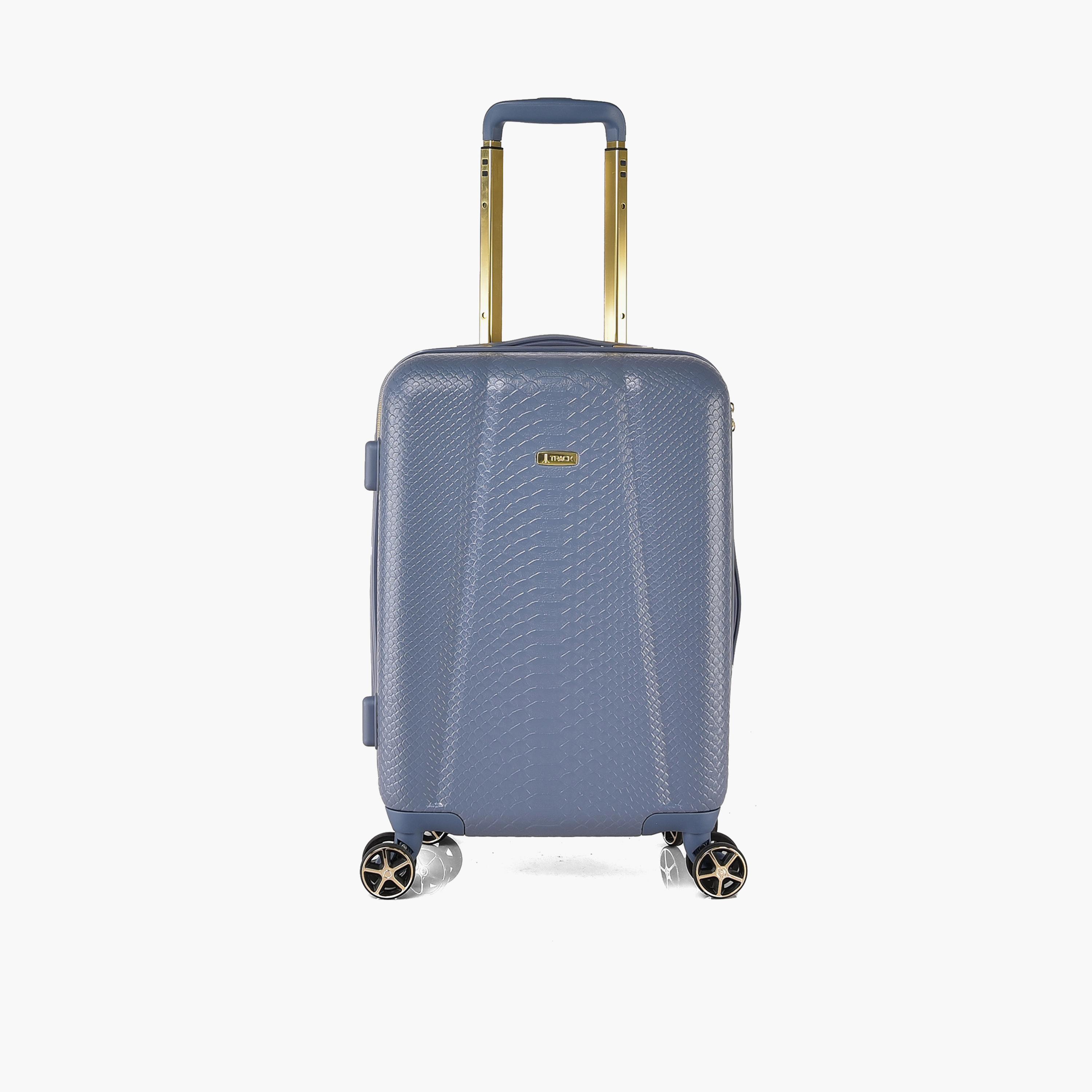 Track Set of 2 ABS Hard Sided 4-Wheeler Spinner Trolley Bag with Combination Lock-travel-luggagesandbags-luggage-image-4