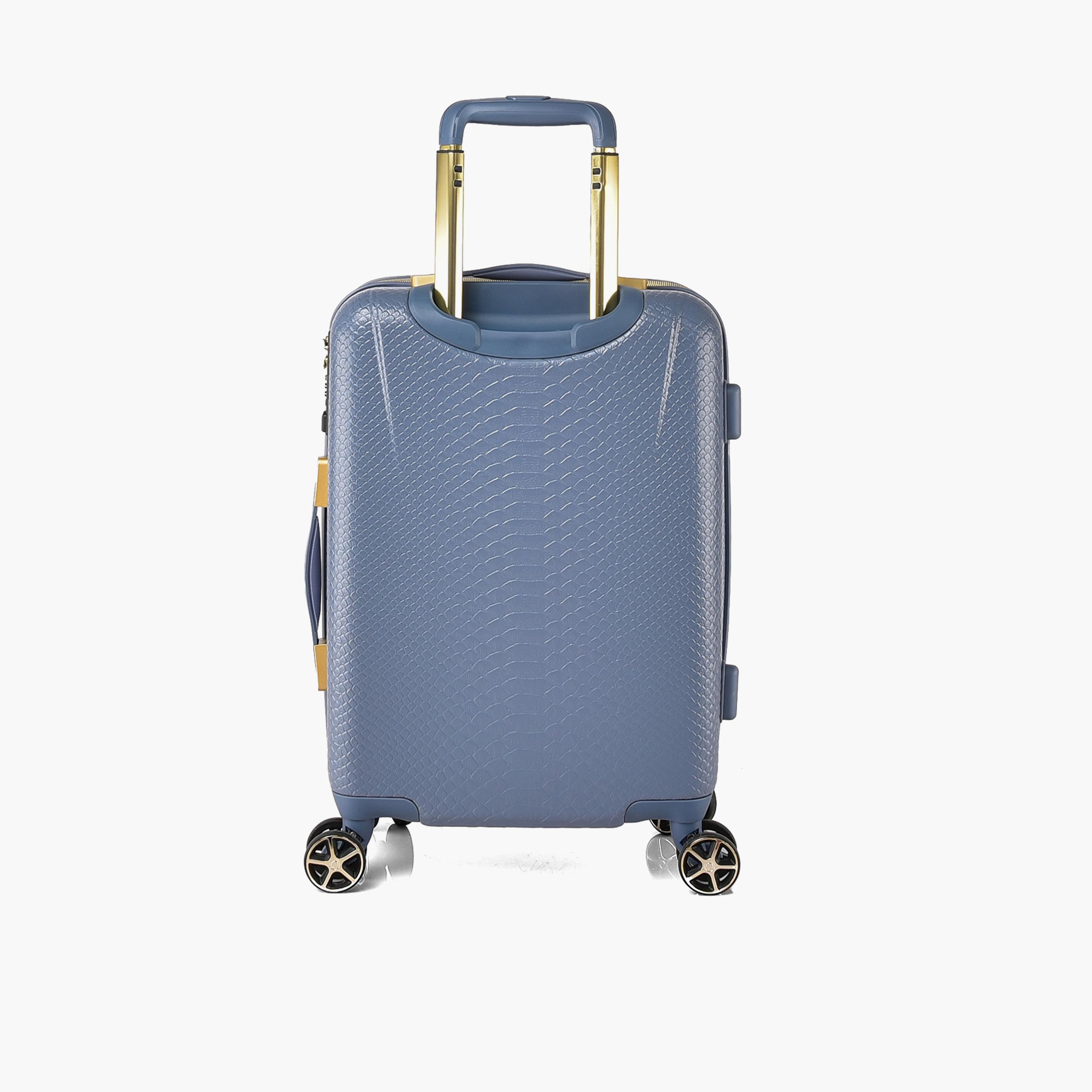 Track Set of 2 ABS Hard Sided 4-Wheeler Spinner Trolley Bag with Combination Lock-travel-luggagesandbags-luggage-image-7