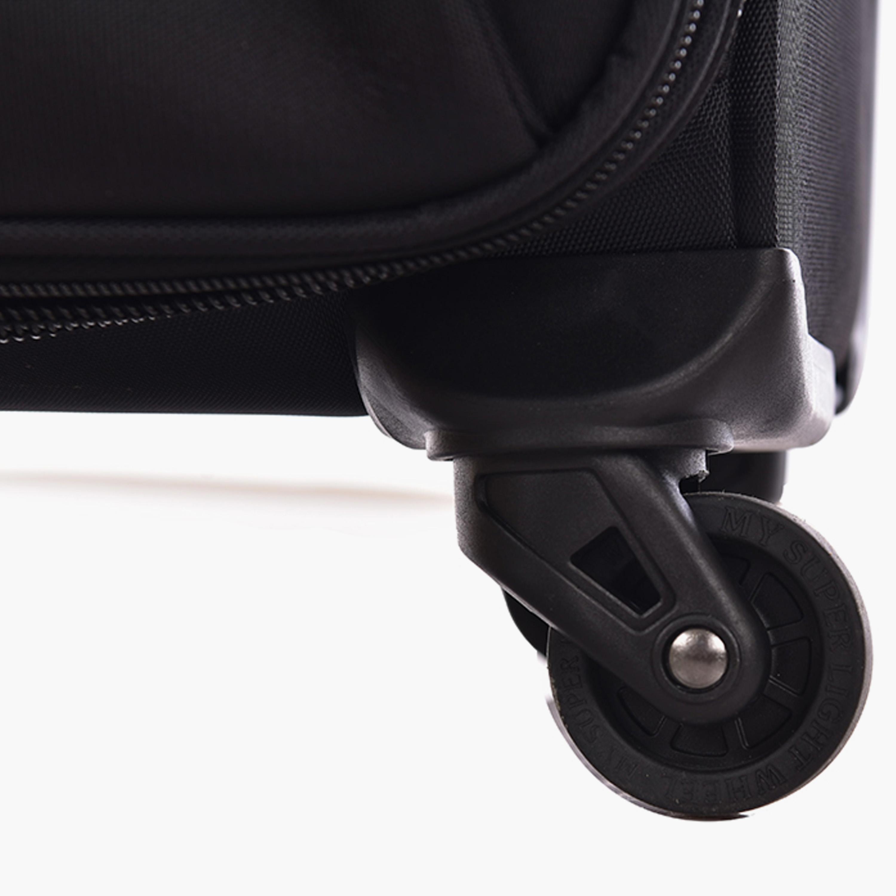 Track Set of 3 Polyester Soft Sided 4-Wheeler Spinner Trolley Bag with Combination Lock-travel-luggagesandbags-luggage-image-10