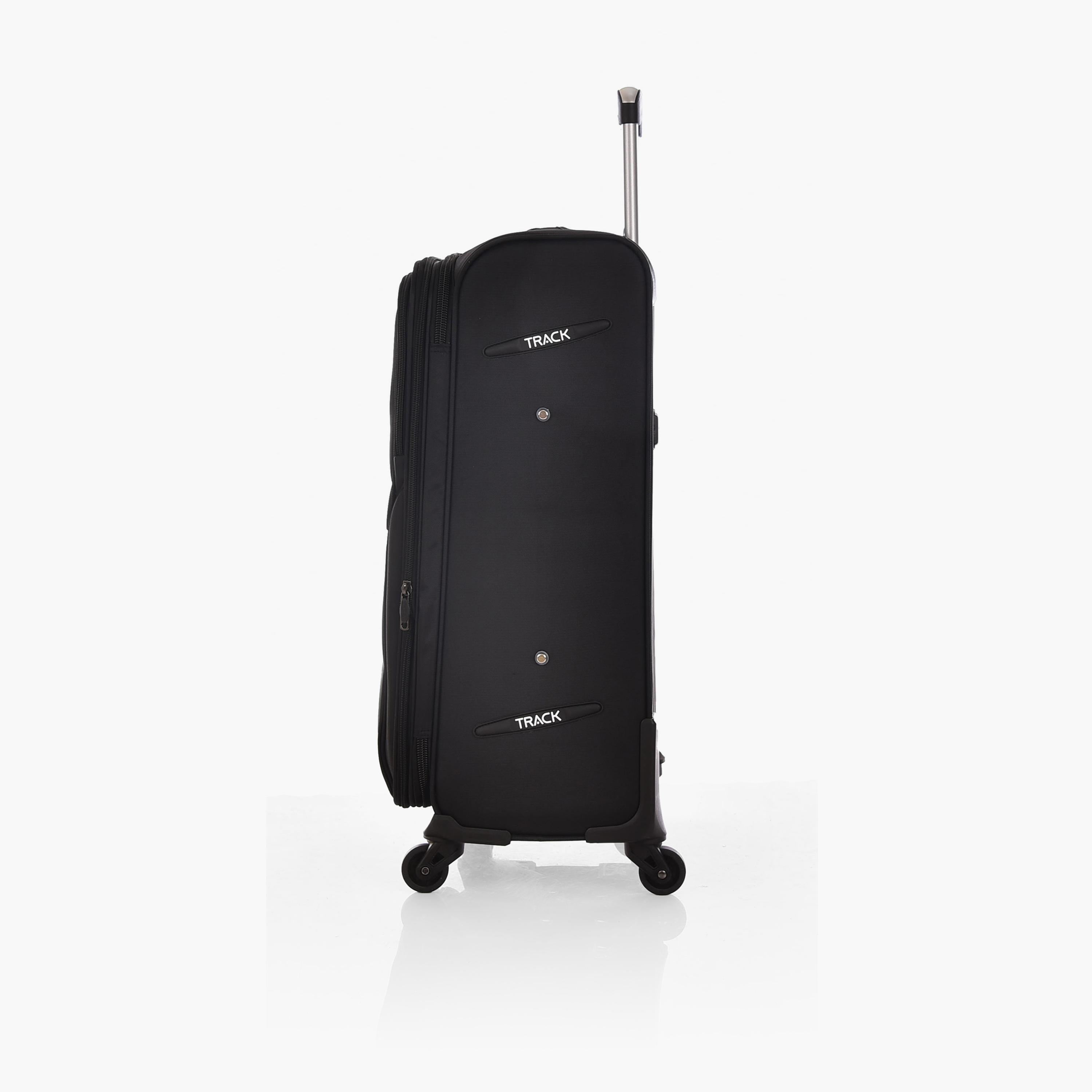 Track Set of 3 Polyester Soft Sided 4-Wheeler Spinner Trolley Bag with Combination Lock-travel-luggagesandbags-luggage-image-6
