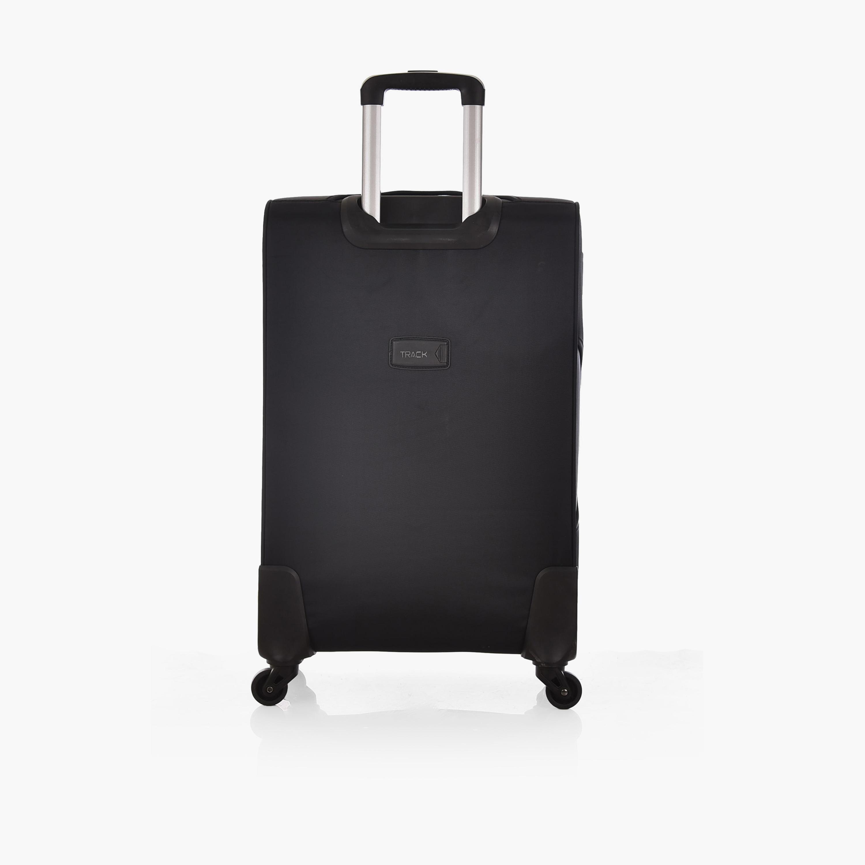 Track Set of 3 Polyester Soft Sided 4-Wheeler Spinner Trolley Bag with Combination Lock-travel-luggagesandbags-luggage-image-7