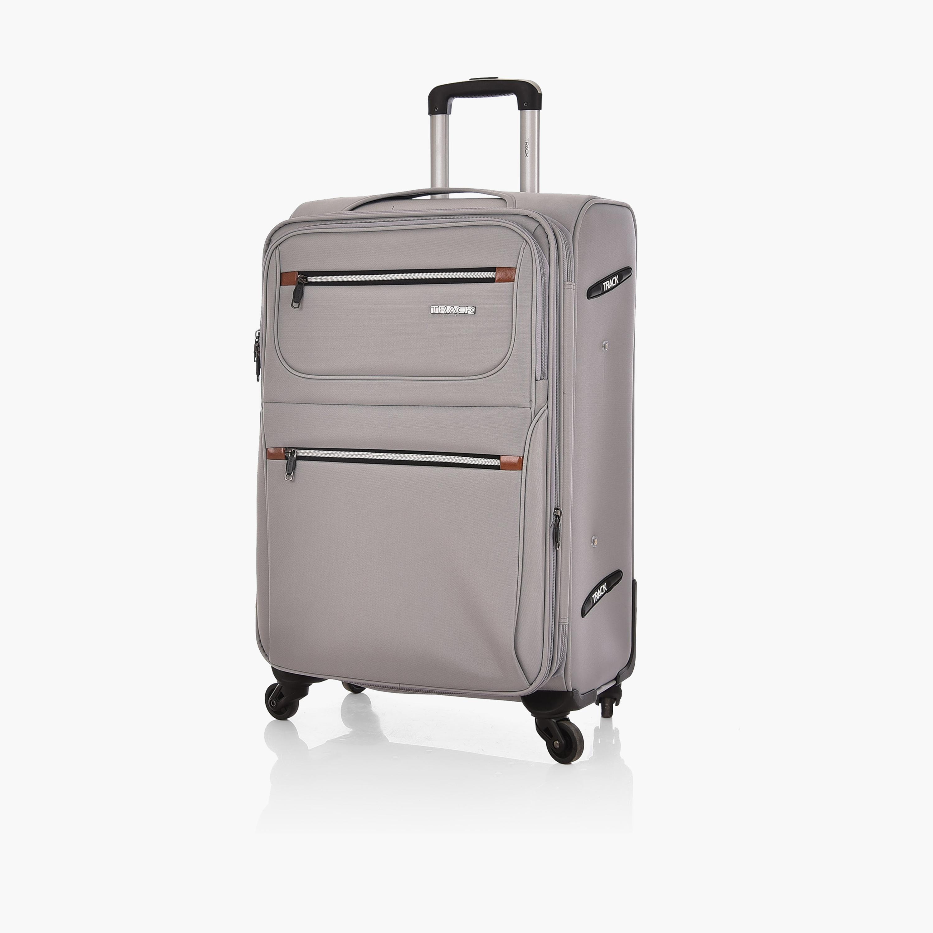 Track Set of 3 Polyester Soft Sided 4-Wheeler Spinner Trolley Bag with Combination Lock-travel-luggagesandbags-luggage-image-5