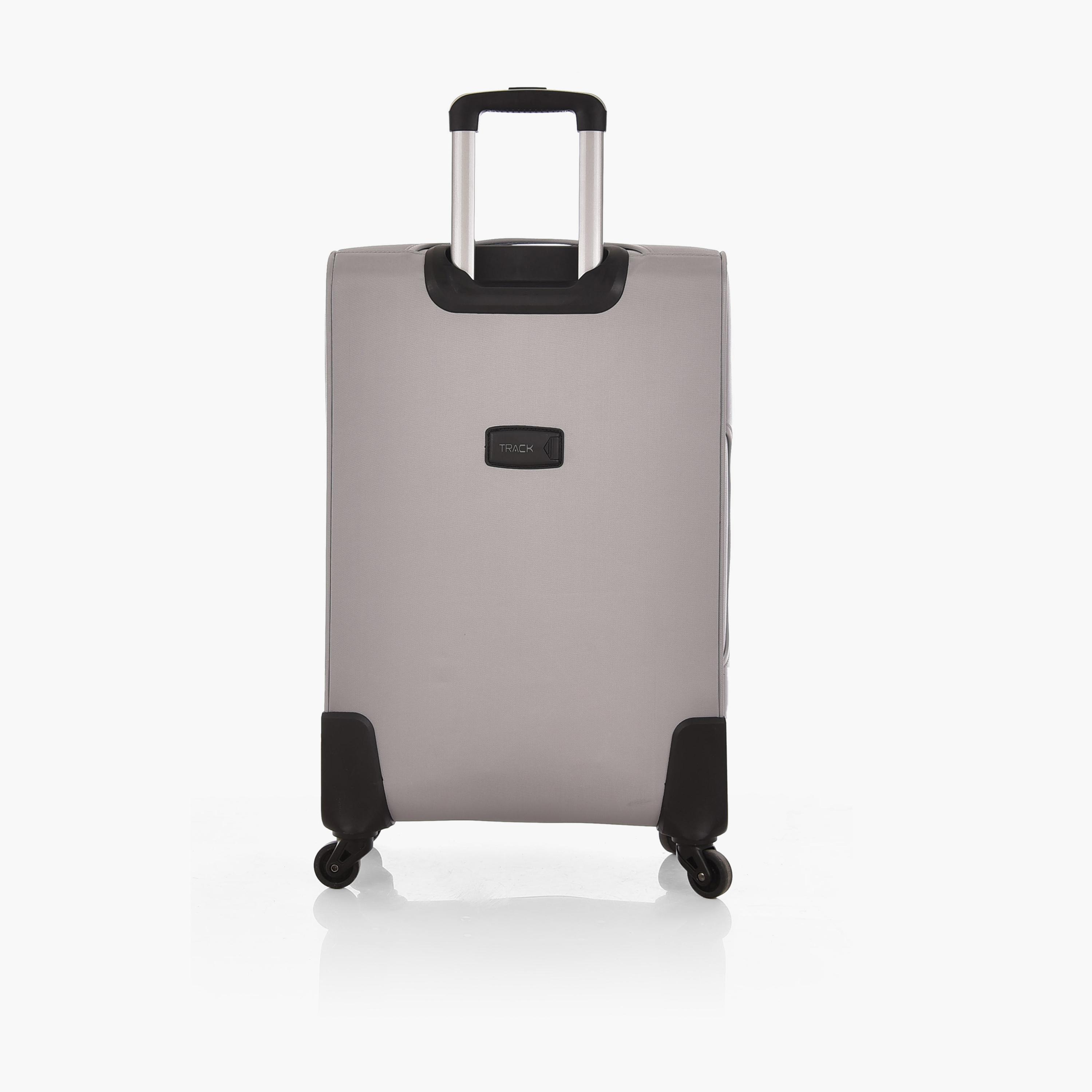 Track Set of 3 Polyester Soft Sided 4-Wheeler Spinner Trolley Bag with Combination Lock-travel-luggagesandbags-luggage-image-7