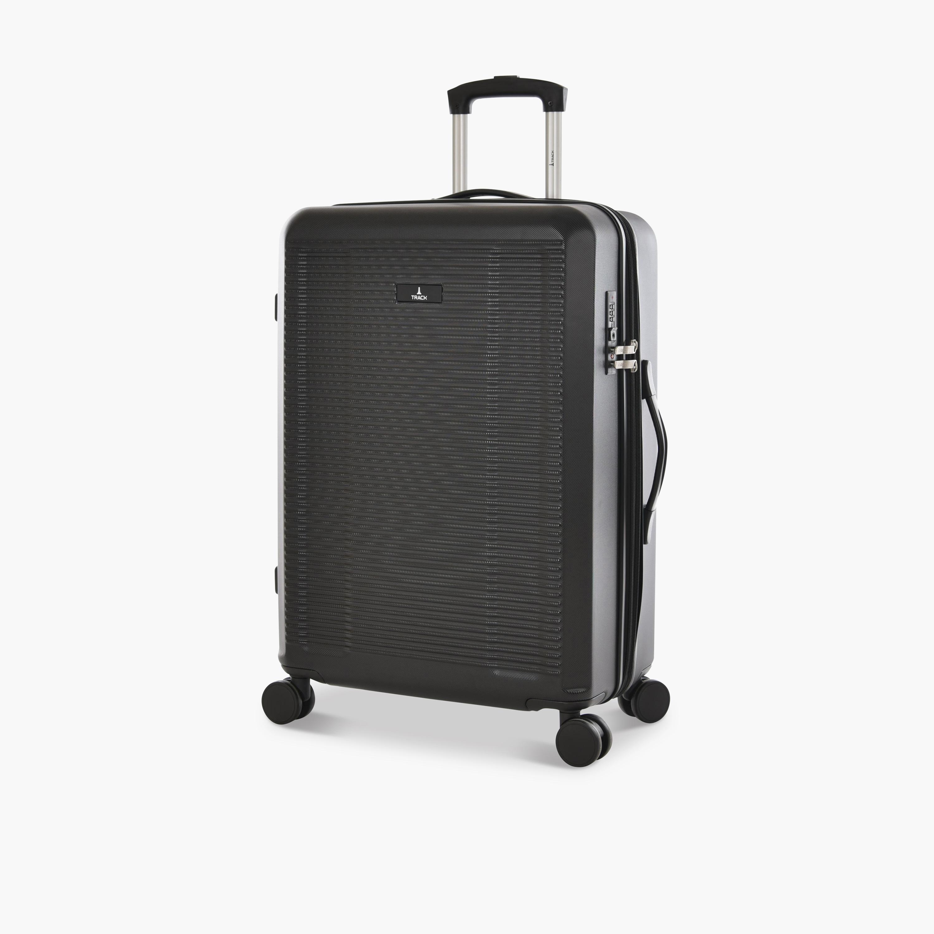Track Set of 4 ABS Hard Sided 4-Wheeler Spinner Trolley Bag with Combination Lock-travel-luggagesandbags-luggage-image-5