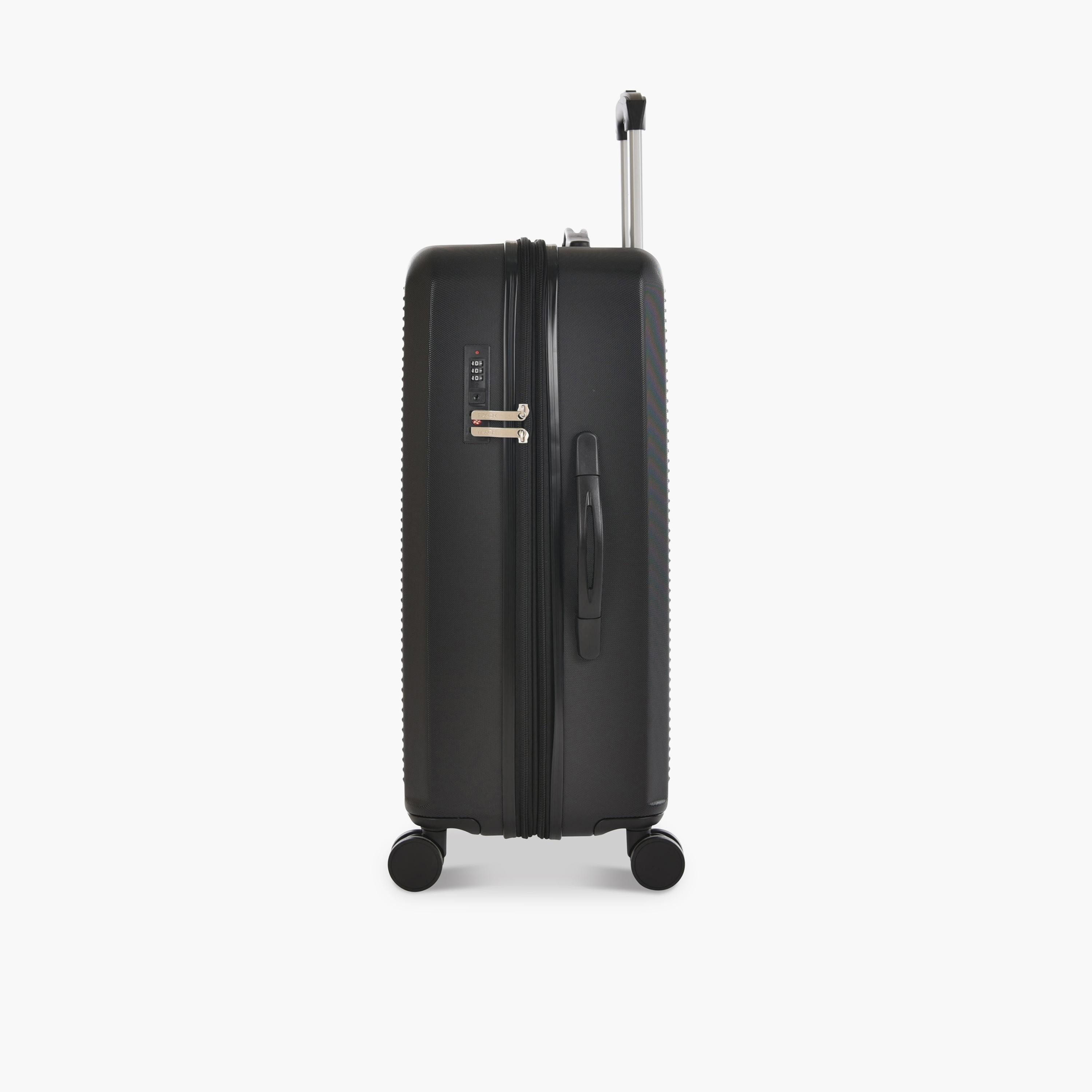 Track Set of 4 ABS Hard Sided 4-Wheeler Spinner Trolley Bag with Combination Lock-travel-luggagesandbags-luggage-image-6